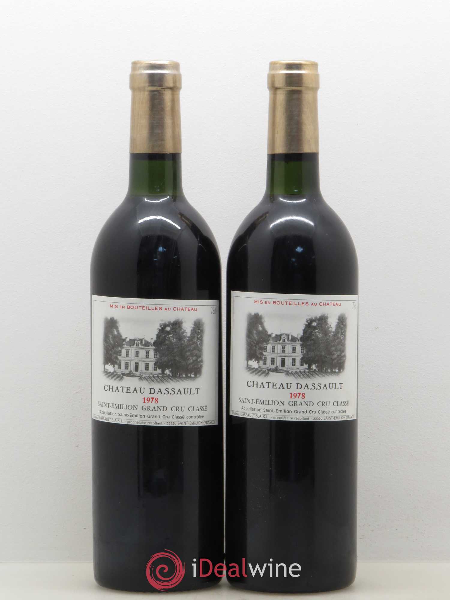 Château Dassault Grand Cru Classé (sans prix de réserve) 1978 - Lot de 2 bouteilles - 0