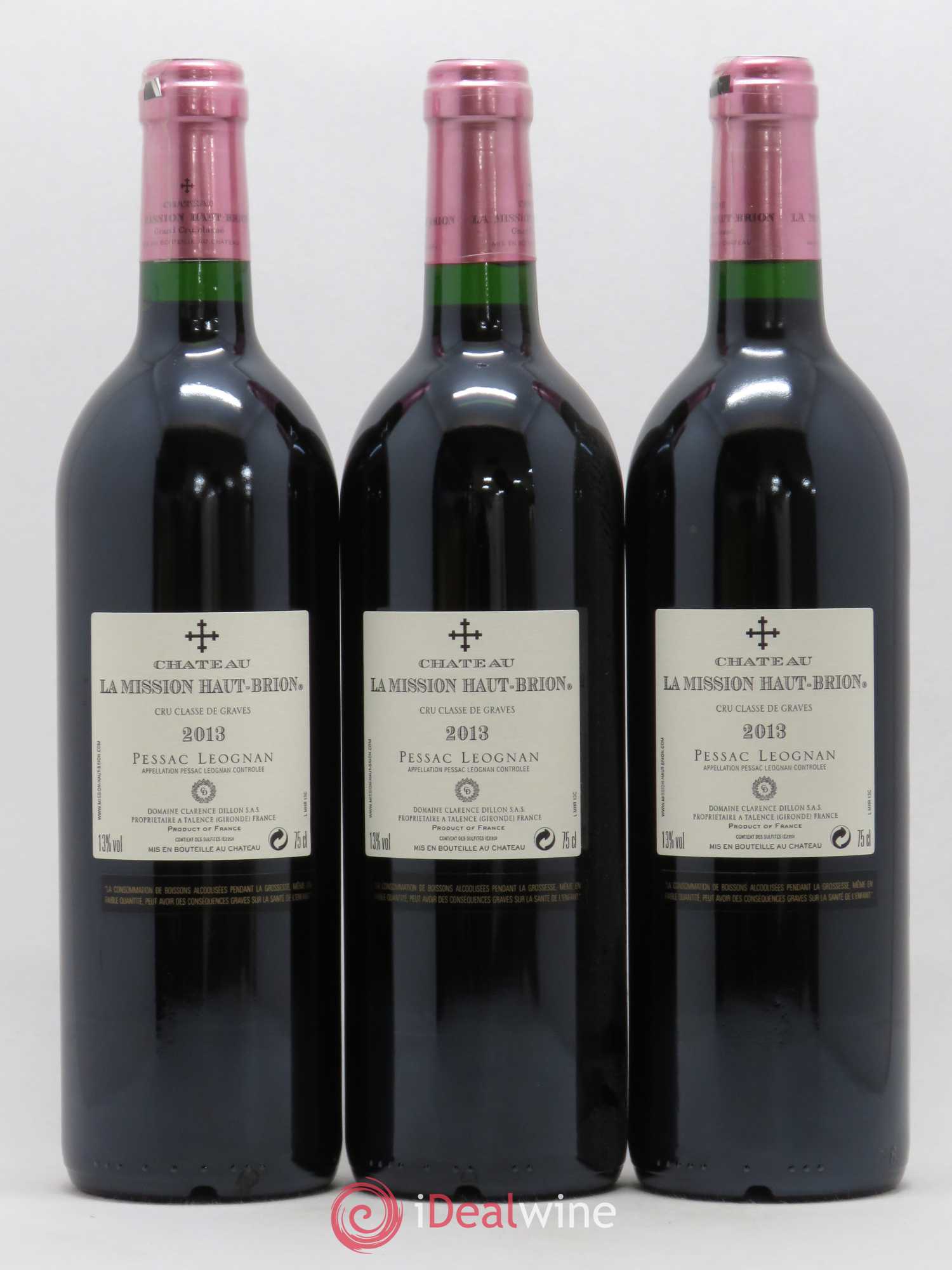 Château la Mission Haut-Brion Cru Classé de Graves 2013 - Lot de 3 bouteilles - 1