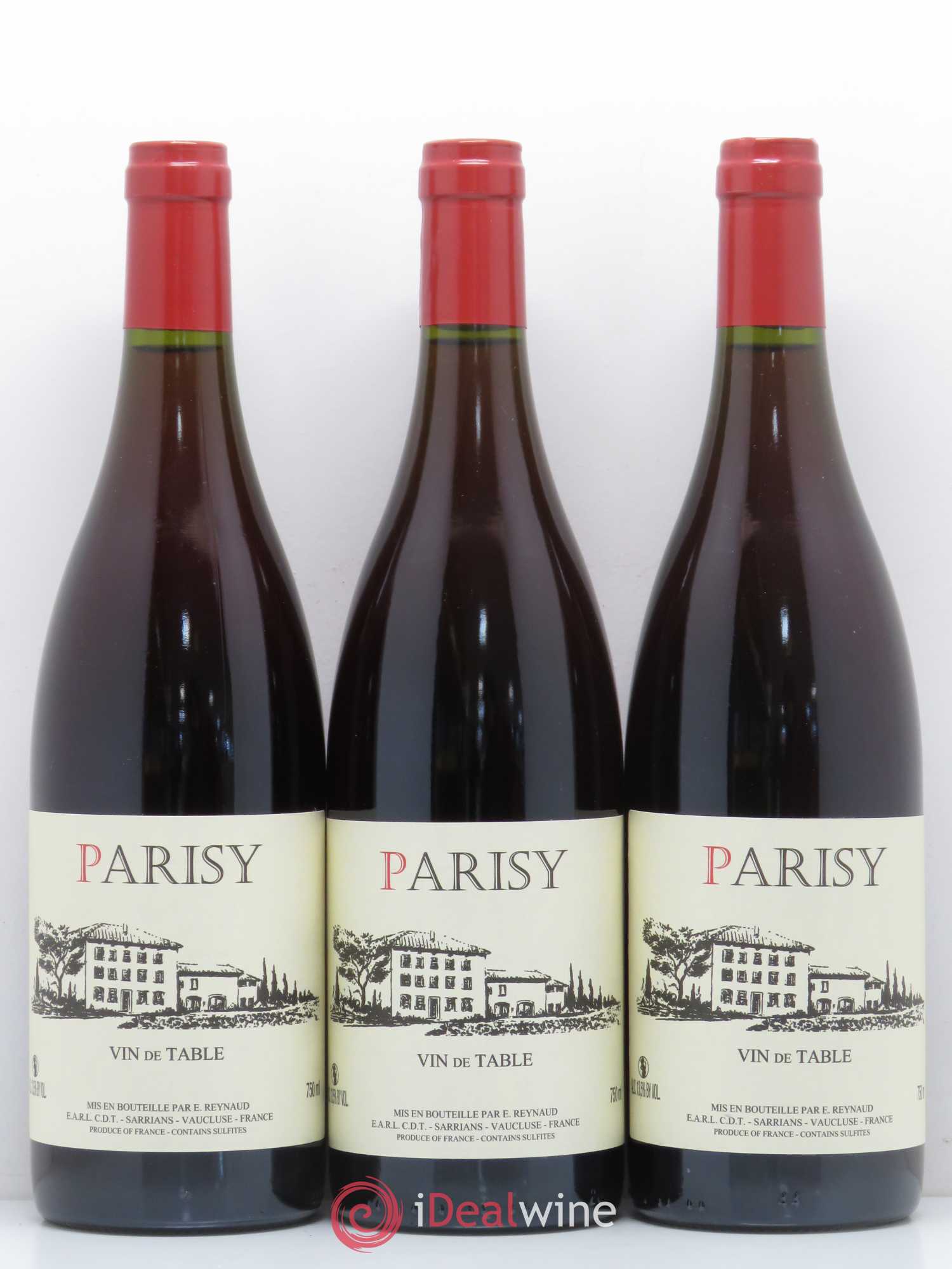 Vin de Table Parisy Emmanuel Reynaud - Lot de 3 bouteilles - 0