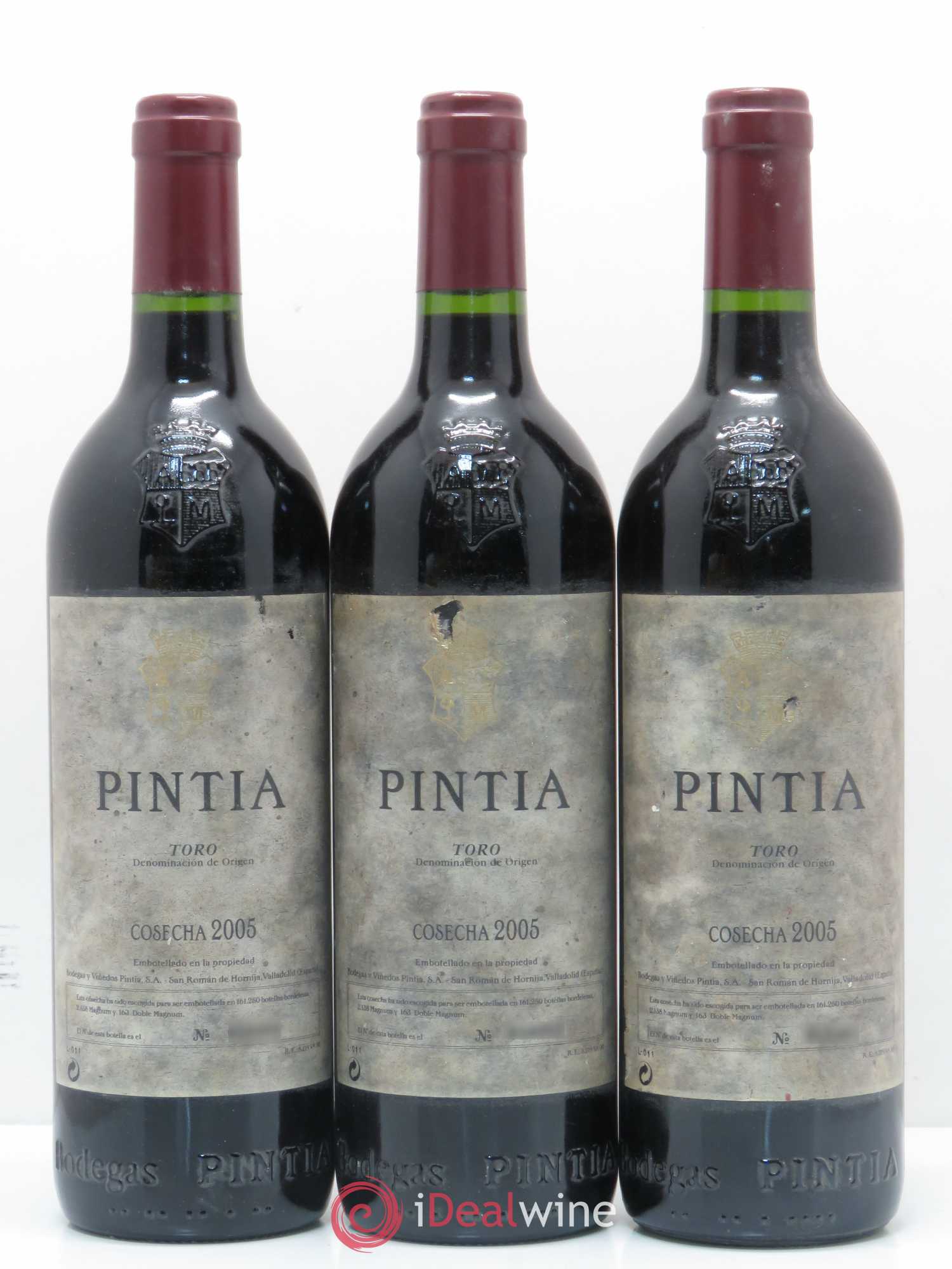 Toro DO Vega Sicilia Pintia Famille Alvarez 2005 - Lot de 3 bouteilles - 0