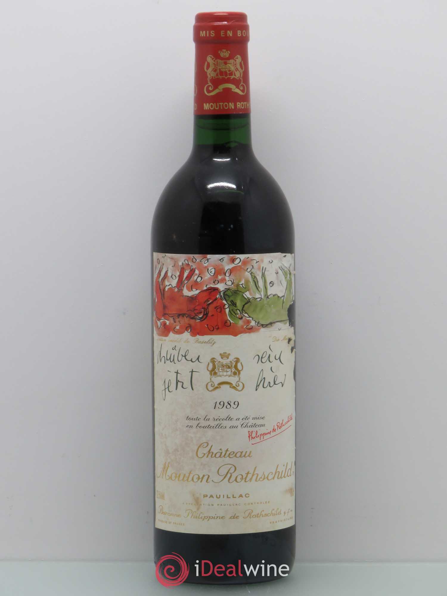 Château Mouton Rothschild 1er Grand Cru Classé (senza prezzo di riserva) 1989 - Lotto di 1 bottiglia - 0
