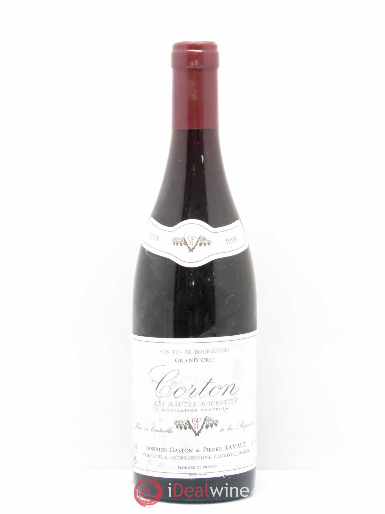 Corton Grand Cru Les Hautes Mourottes Gaston et Pierre Ravaut 1998 - Posten von 1 Flasche - 0