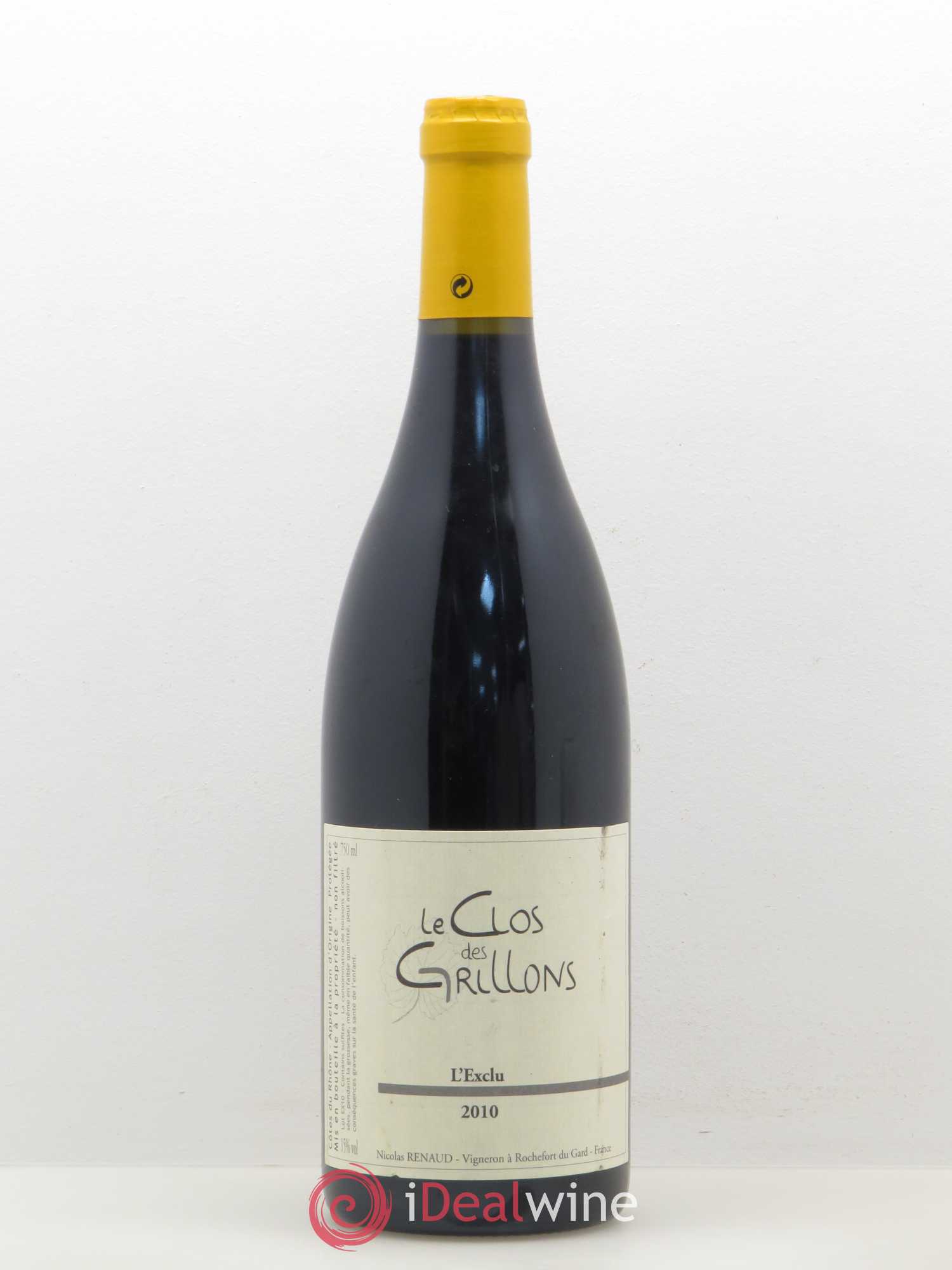 Côtes-du-Rhône Clos des Grillons L'Exclu N.Renaud 2010 - Posten von 1 Flasche - 0