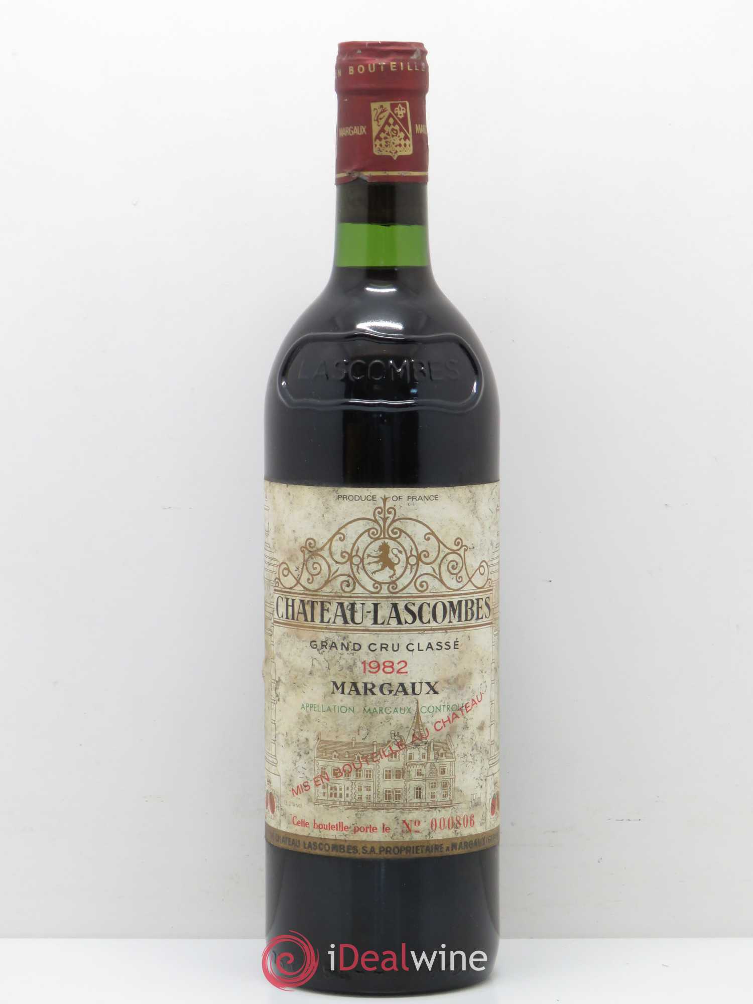 Château Lascombes 2ème Grand Cru Classé 1982 - Lot de 1 bouteille - 0