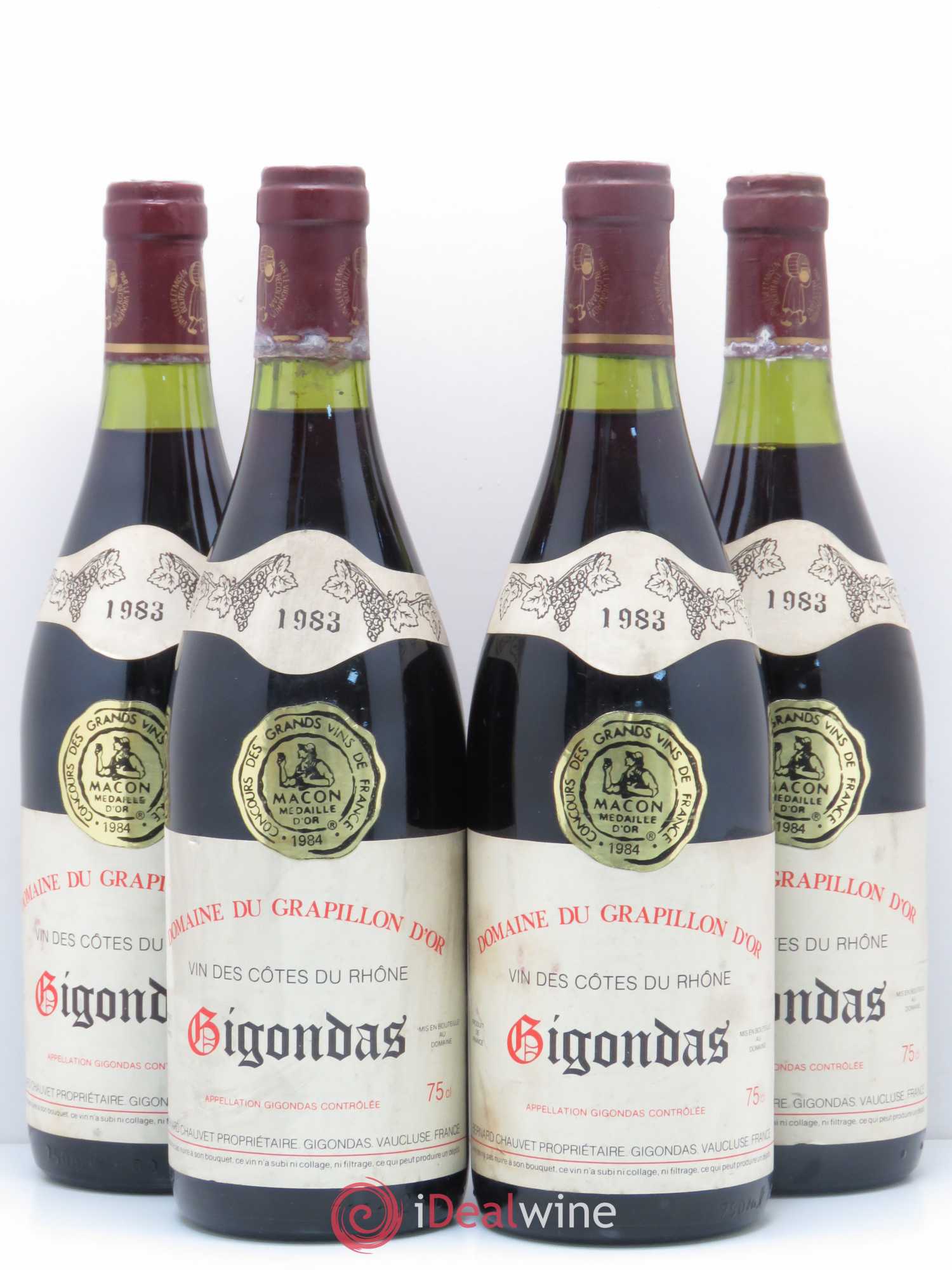 Gigondas Domaine du Grapillon d'Or 1983 - Posten von 4 Flaschen - 0