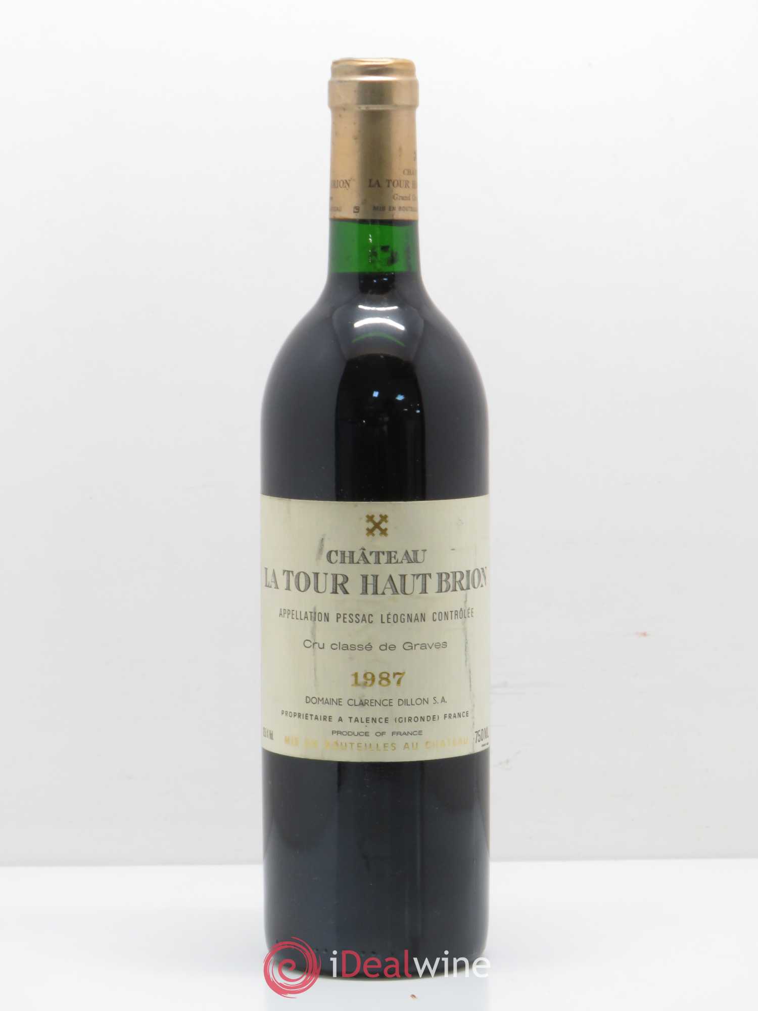 Château la Tour Haut-Brion Cru Classé de Graves 1987 - Lot de 1 bouteille - 0