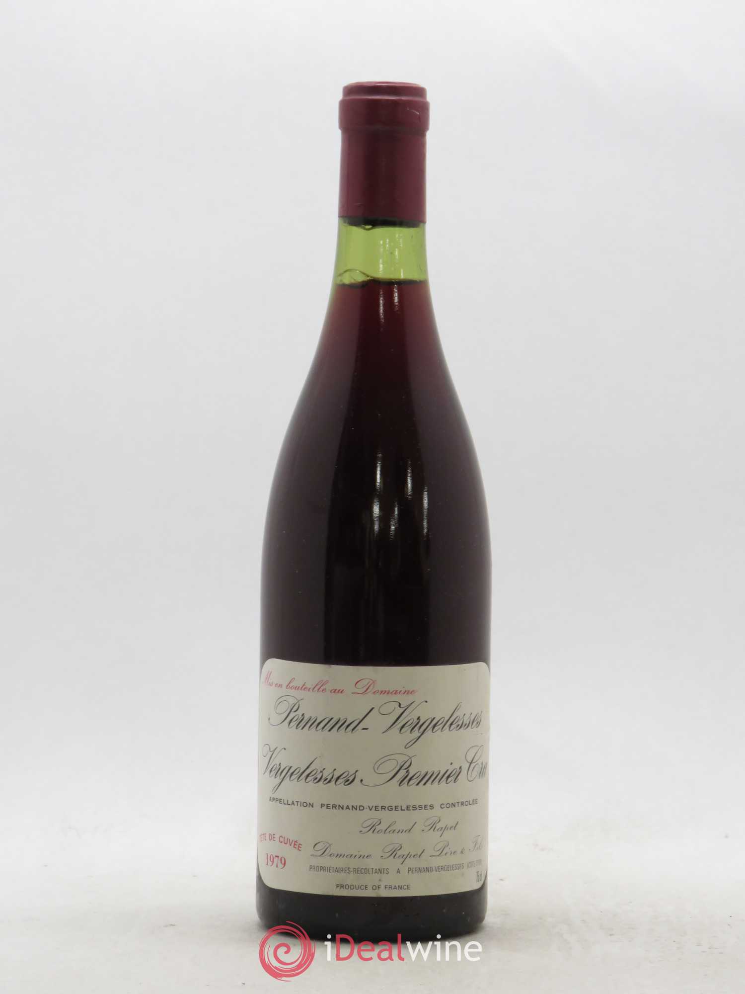 Pernand-Vergelesses 1er Cru Vergelesses Rapet 1979 - Lot de 1 bouteille - 0