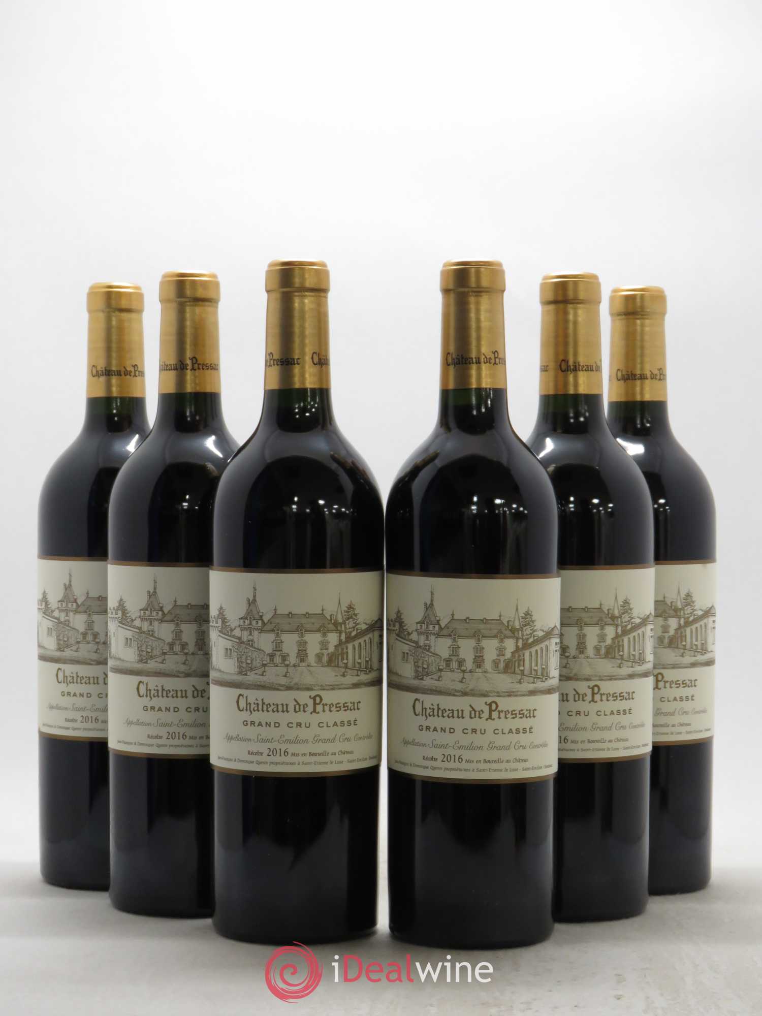 Château de Pressac Grand Cru Classé 2016 - Lot de 6 bouteilles - 0