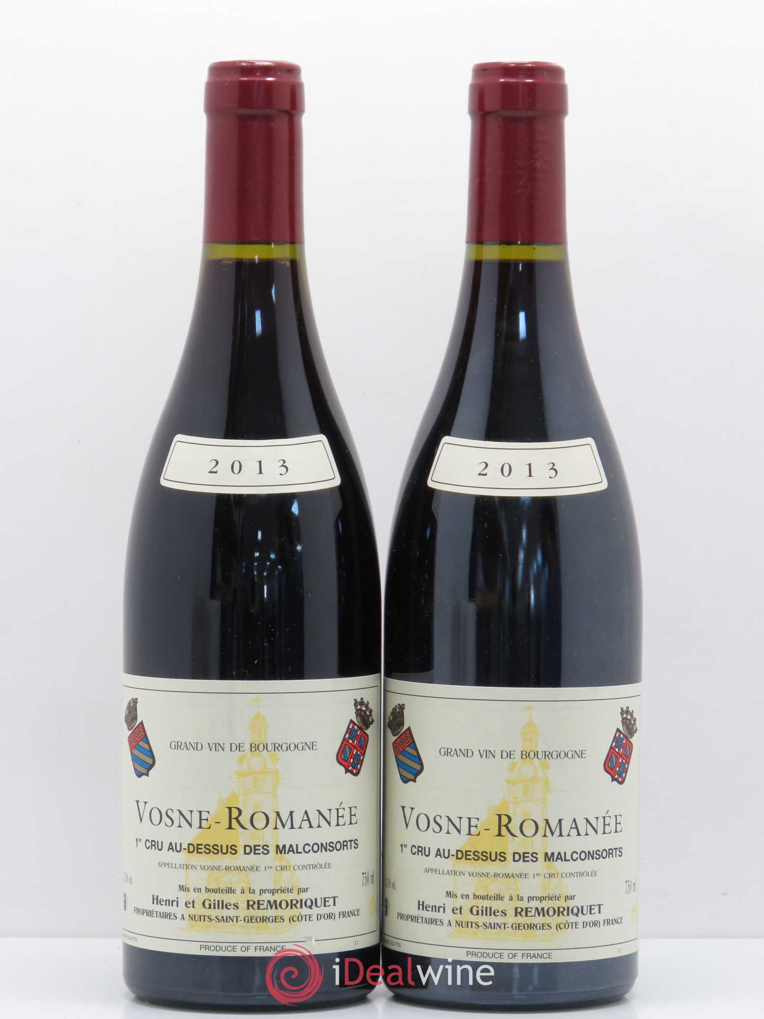 Vosne-Romanée 1er Cru Au dessus des Malconsorts Henri et Gilles Remmoriquet (sans prix de réserve) 2013 - Posten von 2 Flaschen - 0