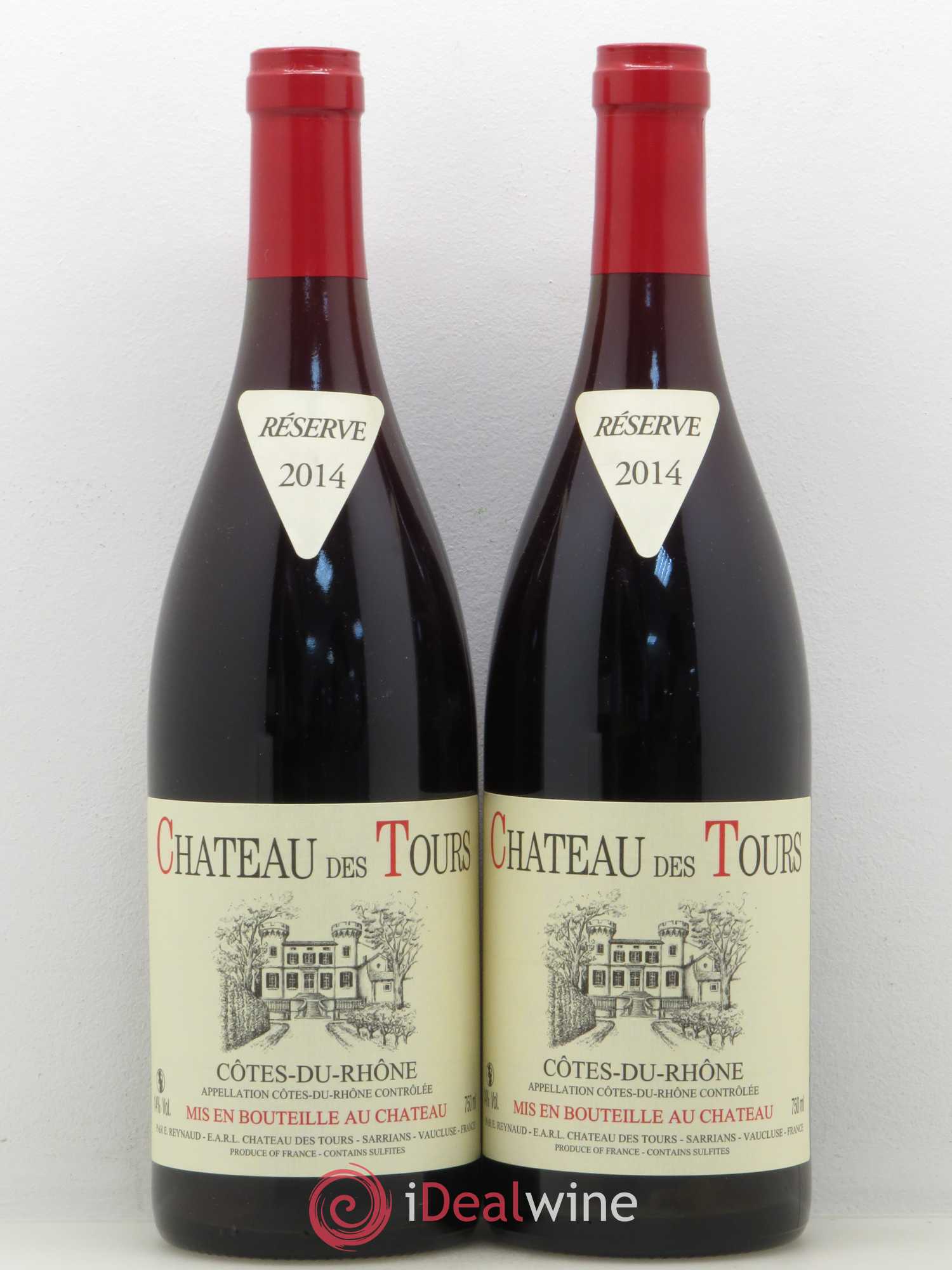 Côtes-du-Rhône Château des Tours Emmanuel Reynaud 2014 - Lot de 2 bouteilles - 0