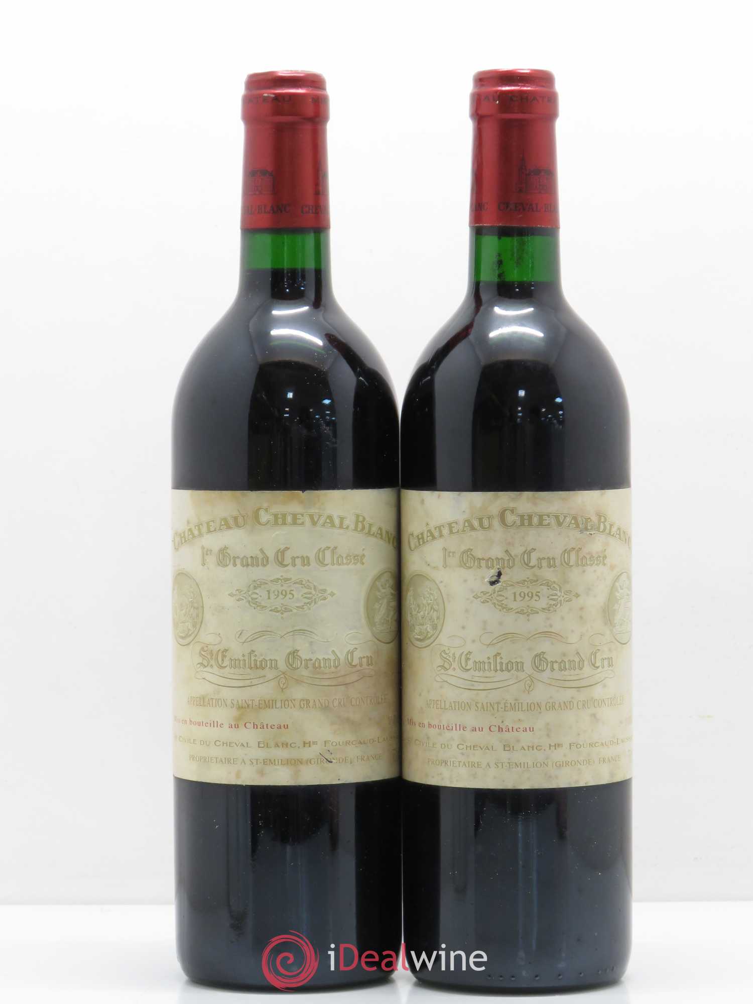 Château Cheval Blanc 1er Grand Cru Classé A 1995 - Lot de 2 bouteilles - 0