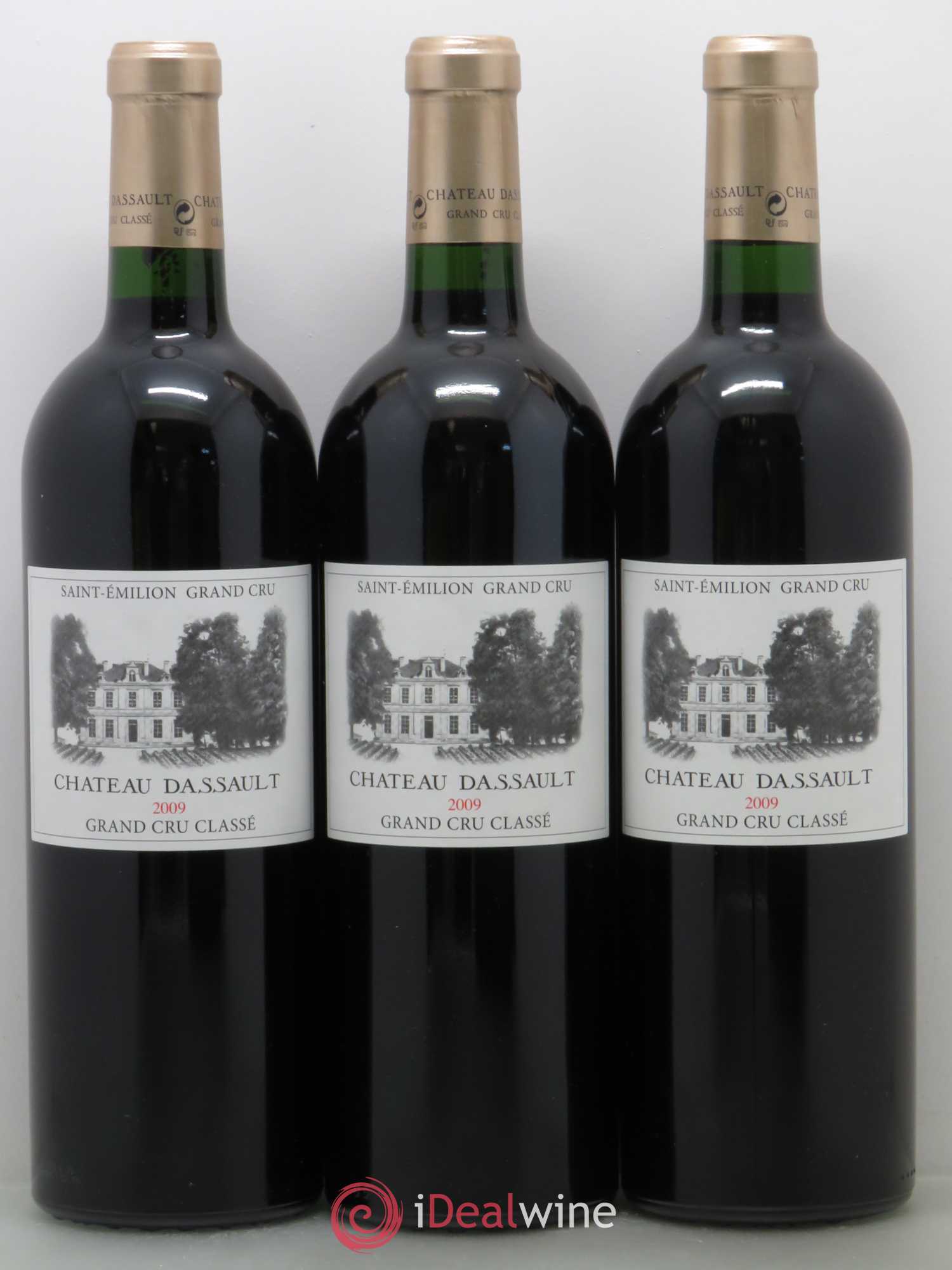 Château Dassault Grand Cru Classé (sans prix de réserve) 2009 - Lot de 3 bouteilles - 0