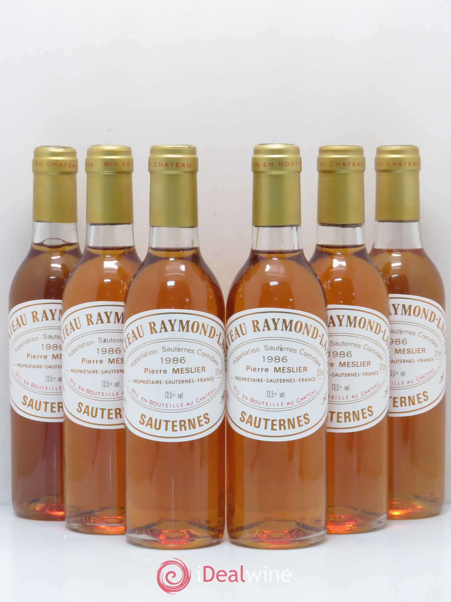 Château Raymond Lafon 1986 - Posten von 6 Demi-Flaschen - 0