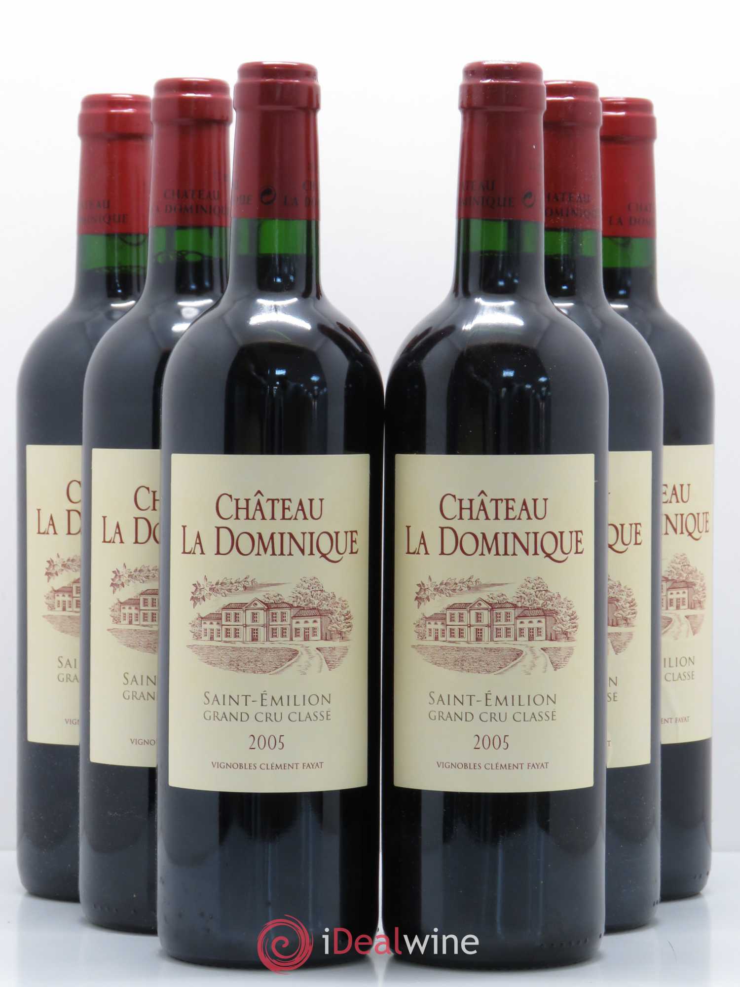 Château la Dominique Grand Cru Classé 2005 - Lot de 6 bouteilles - 0