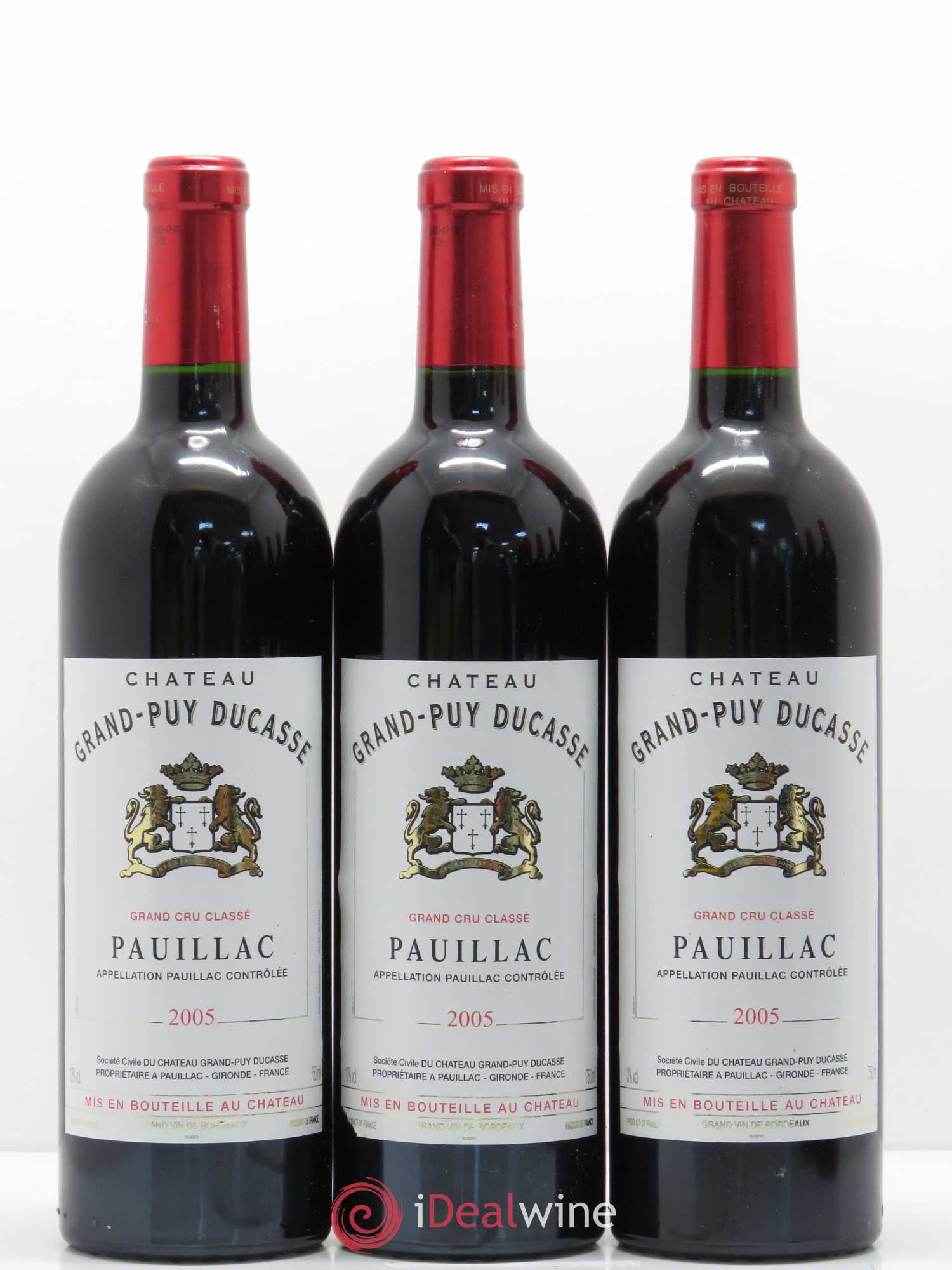 Château Grand Puy Ducasse 5ème Grand Cru Classé 2005 - Lot de 6 bouteilles - 1