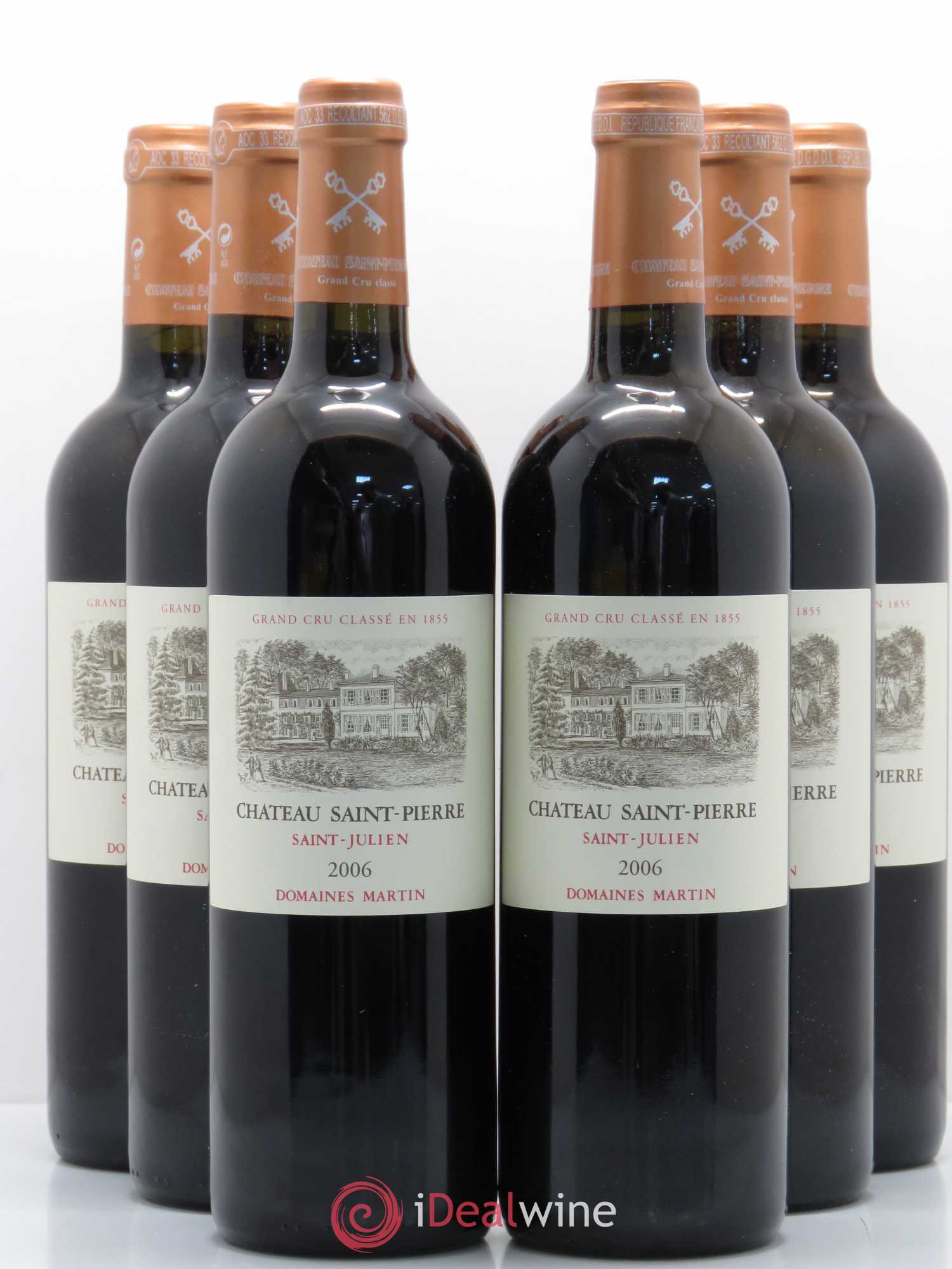 Château Saint-Pierre 4ème Grand Cru Classé 2006 - Lot de 6 bouteilles - 0