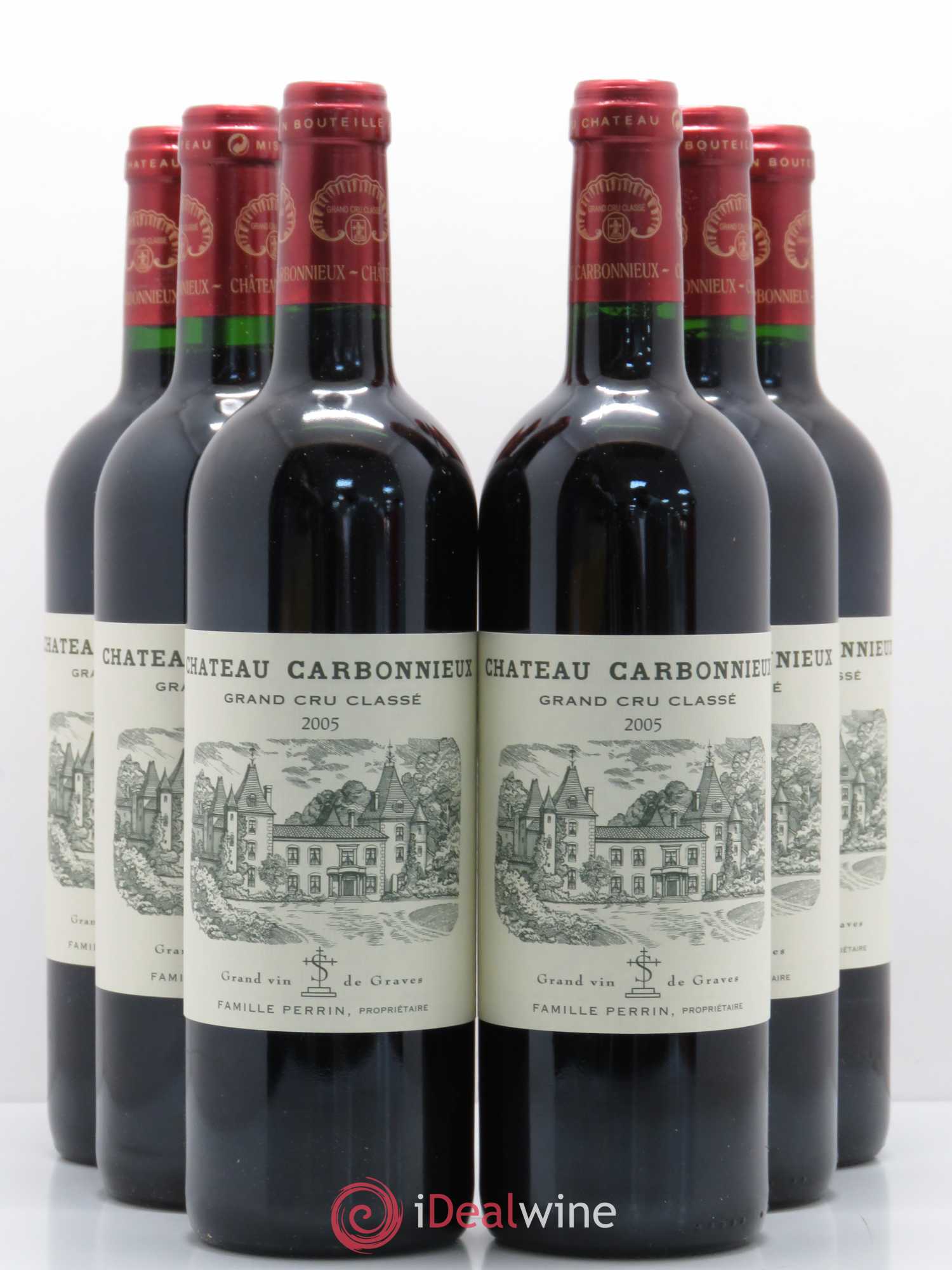 Château Carbonnieux Cru Classé de Graves 2005 - Lot de 6 bouteilles - 0