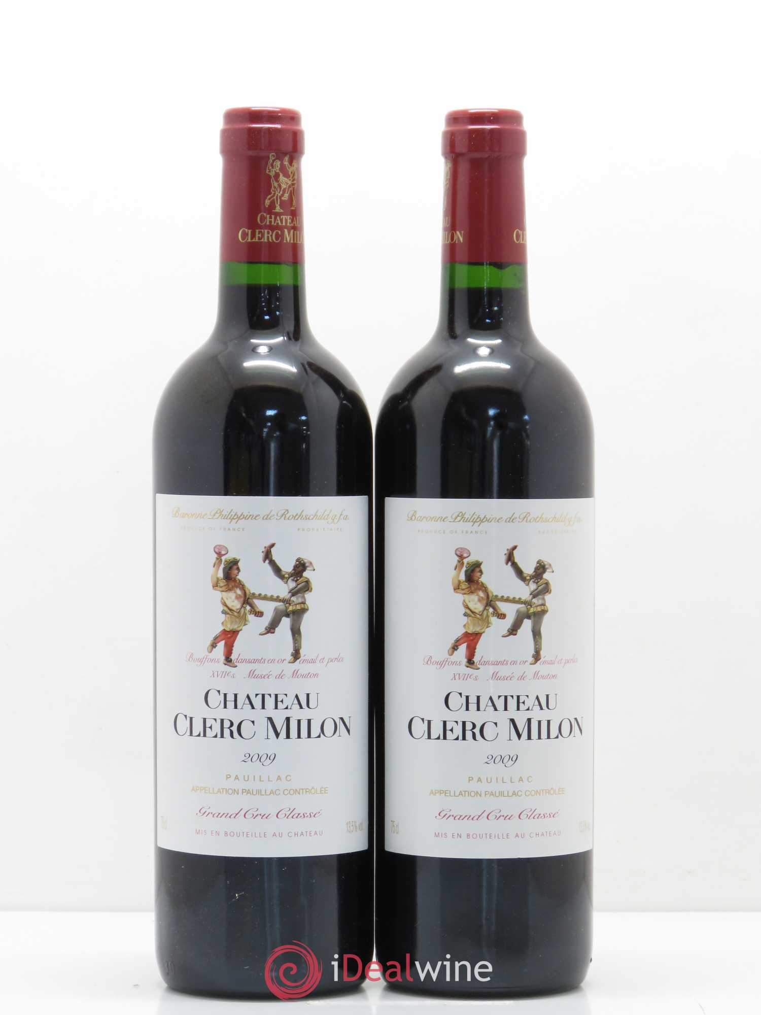 Château Clerc Milon 5ème Grand Cru Classé 2009 - Lot de 2 bouteilles - 0