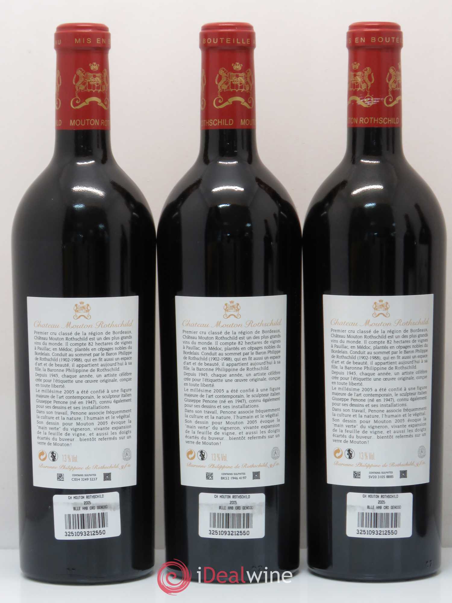Château Mouton Rothschild 1er Grand Cru Classé 2005 - Lot de 6 bouteilles - 4