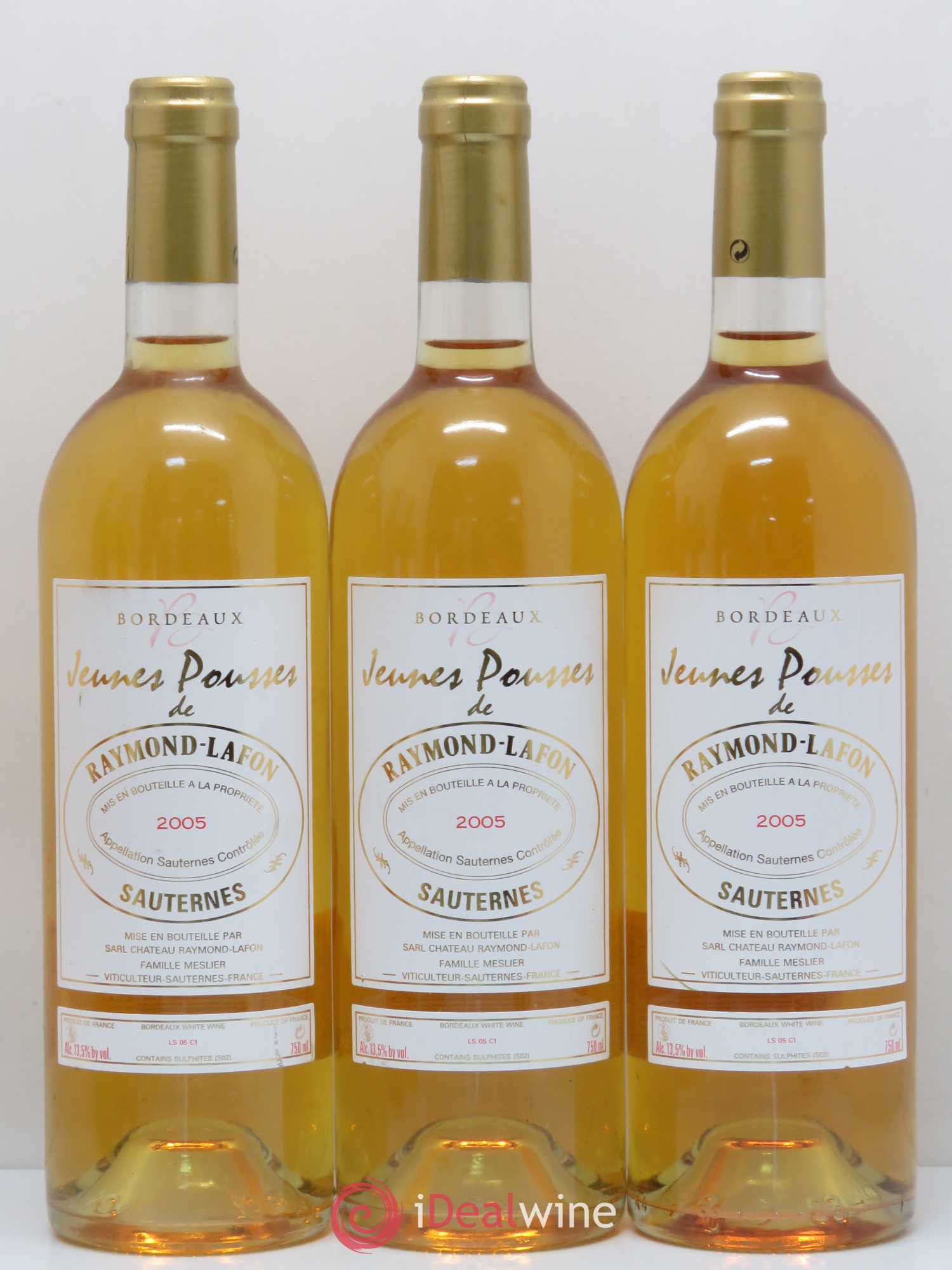 Sauternes Jeunes Pousses de Lafon 2005 - Lotto di 6 bottiglie - 2