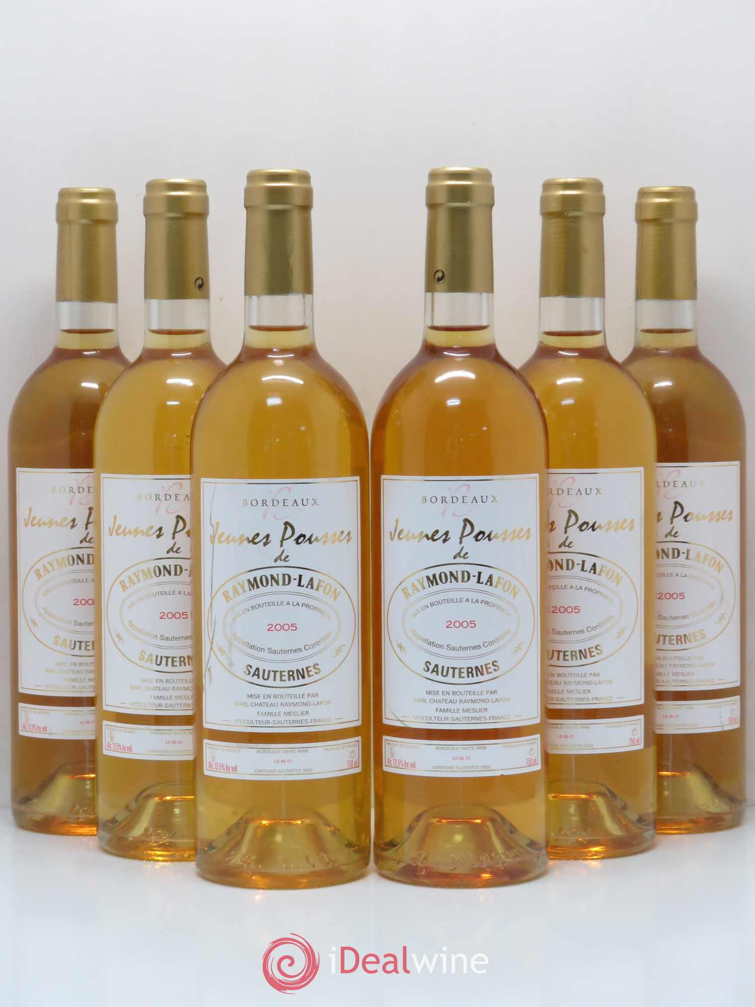 Sauternes Jeunes Pousses de Lafon 2005 - Lotto di 6 bottiglie - 0