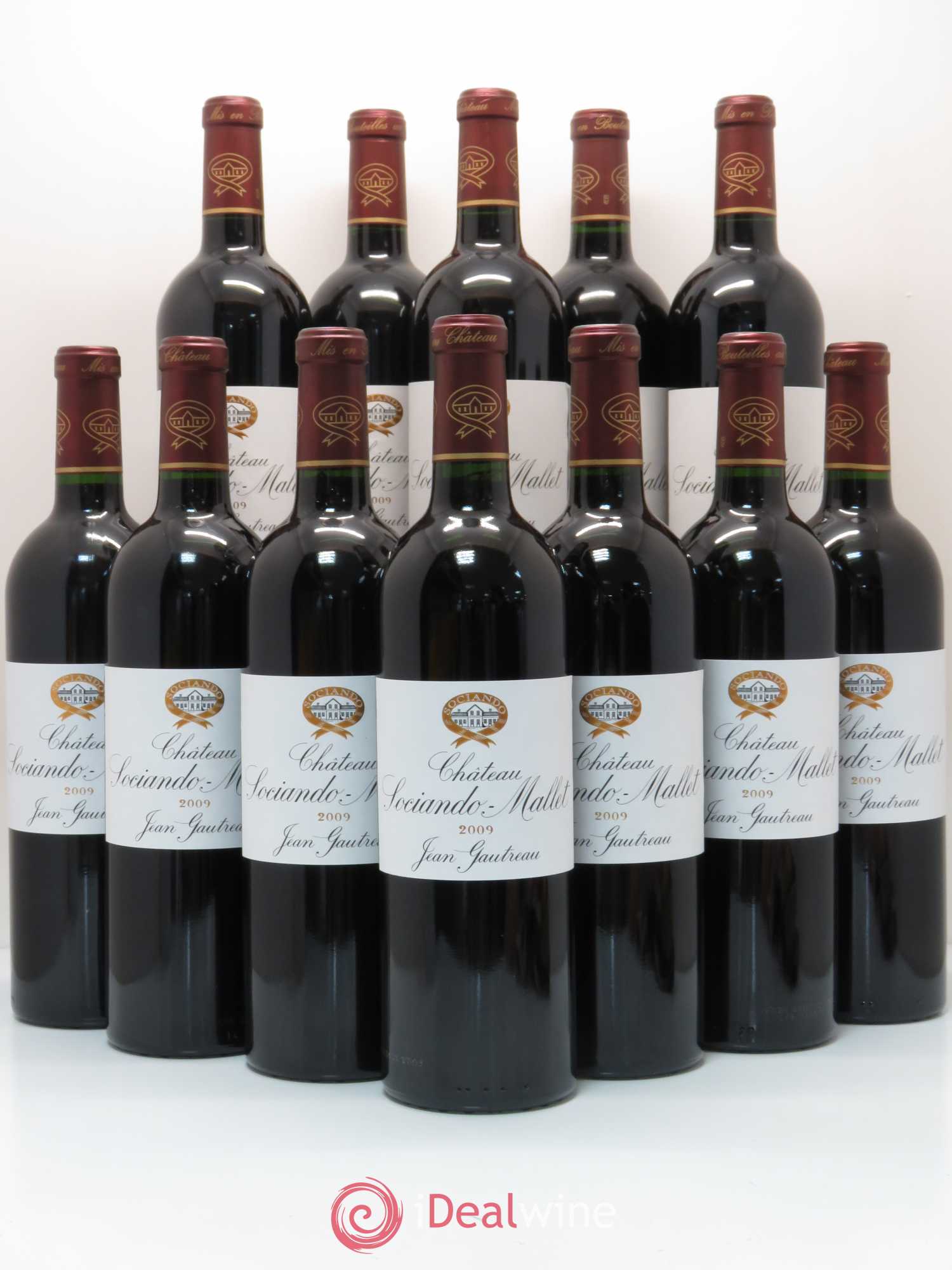 Château Sociando Mallet 2009 - Lot de 12 bouteilles - 0