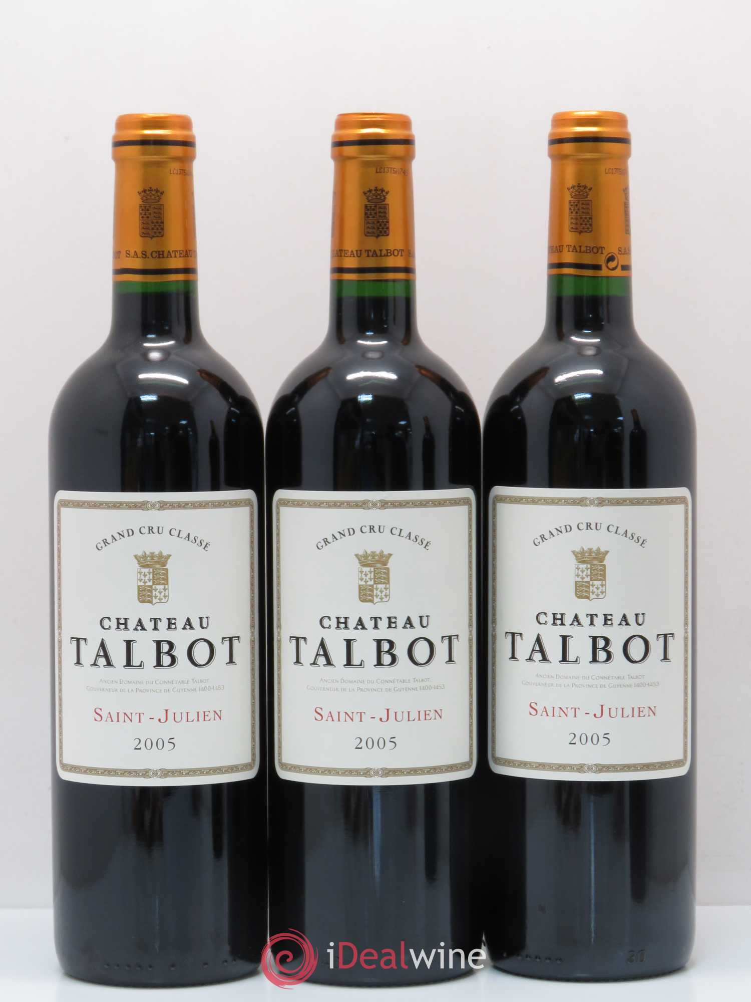 Château Talbot 4ème Grand Cru Classé 2005 - Lot de 12 bouteilles - 2