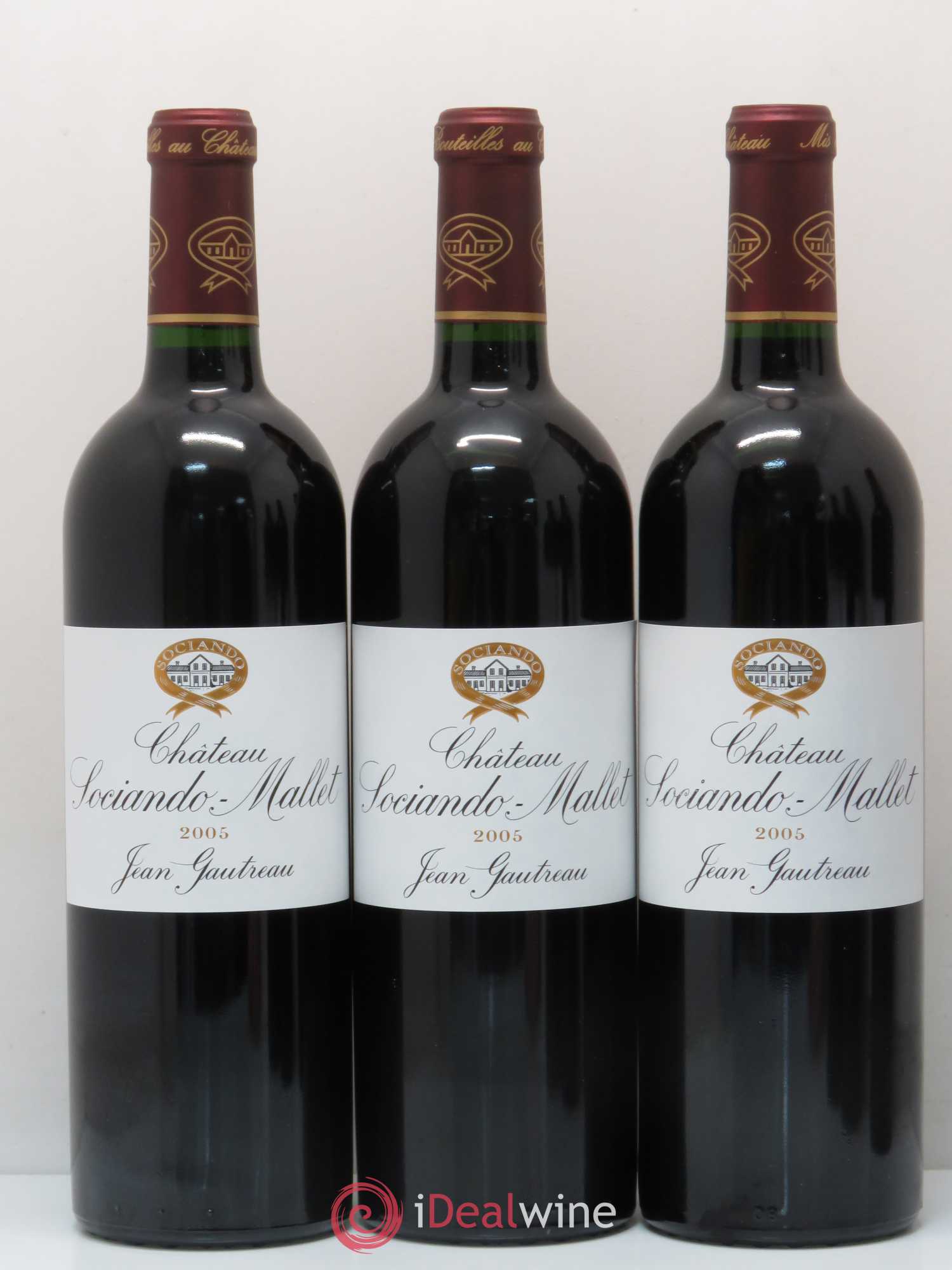 Château Sociando Mallet 2005 - Lot de 6 bouteilles - 1