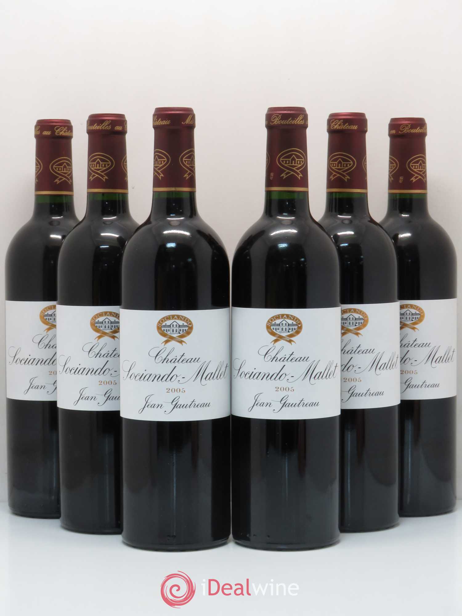 Château Sociando Mallet 2005 - Lot de 6 bouteilles - 0