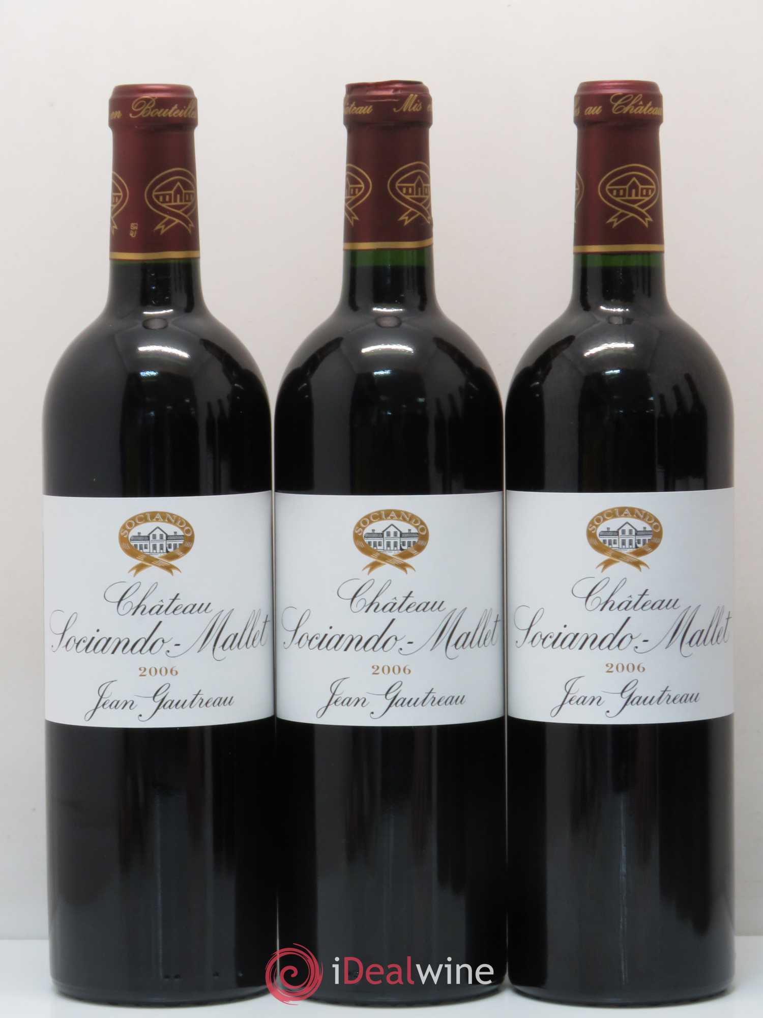 Château Sociando Mallet 2006 - Lot de 6 bouteilles - 2