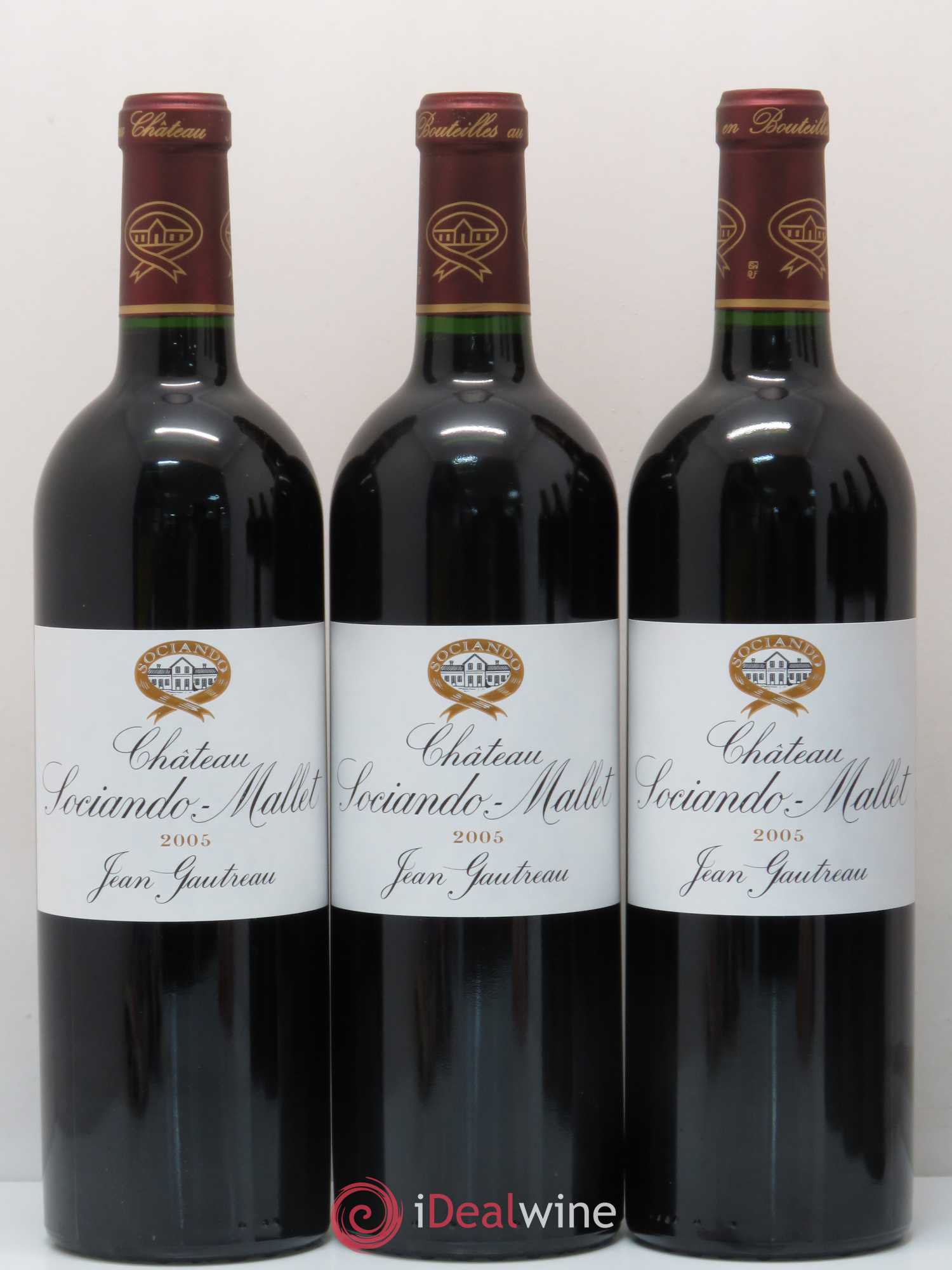 Château Sociando Mallet 2005 - Lot de 6 bouteilles - 1