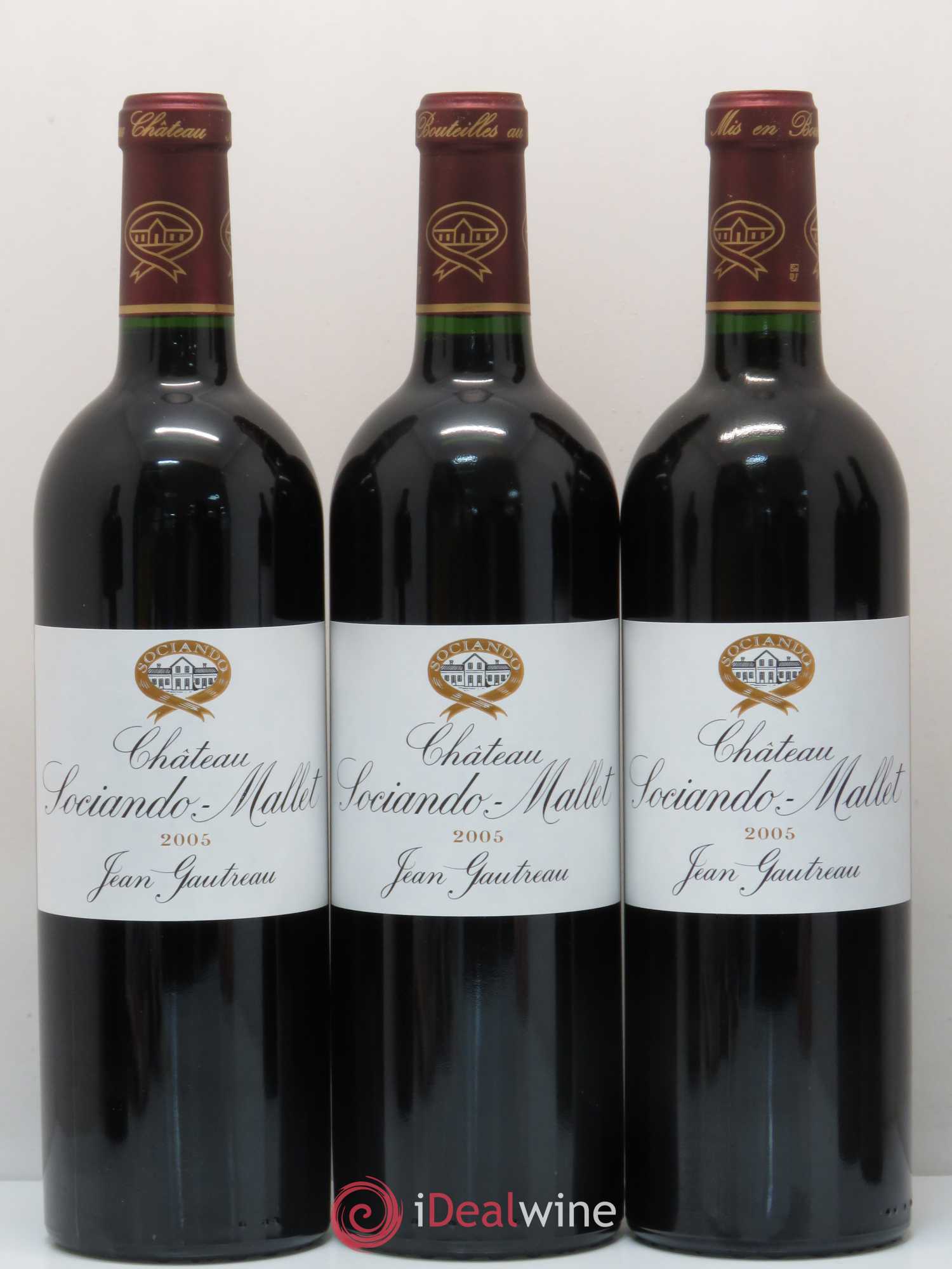 Château Sociando Mallet 2005 - Lot de 6 bouteilles - 2
