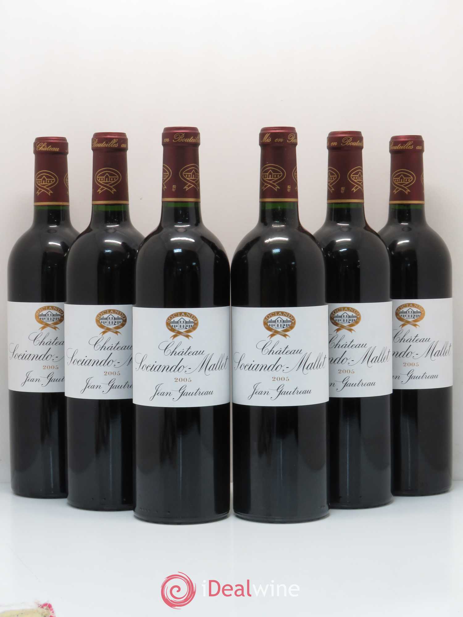 Château Sociando Mallet 2005 - Lot de 6 bouteilles - 0