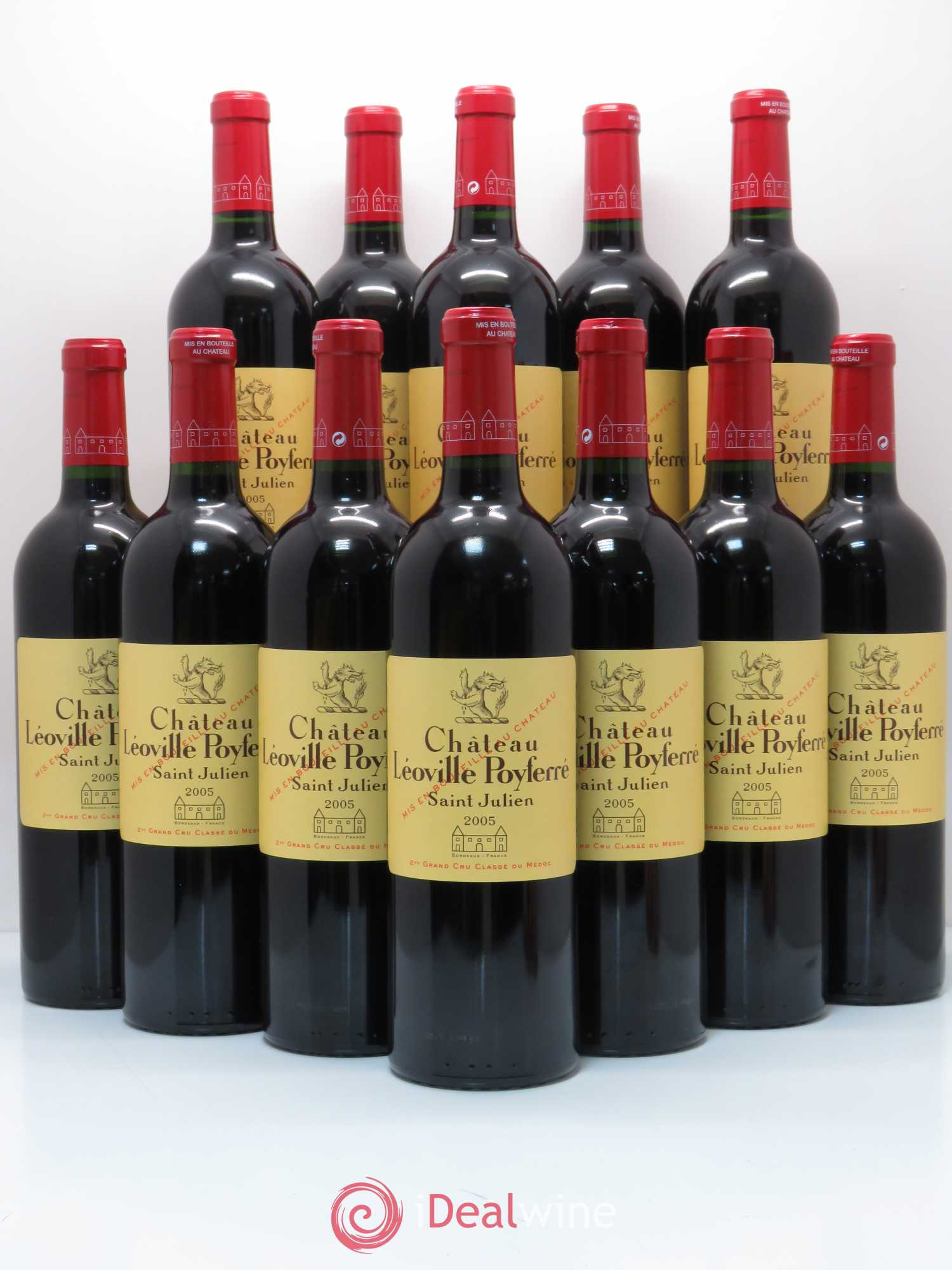 Château Léoville Poyferré 2ème Grand Cru Classé 2005 - Lot de 12 bouteilles - 0