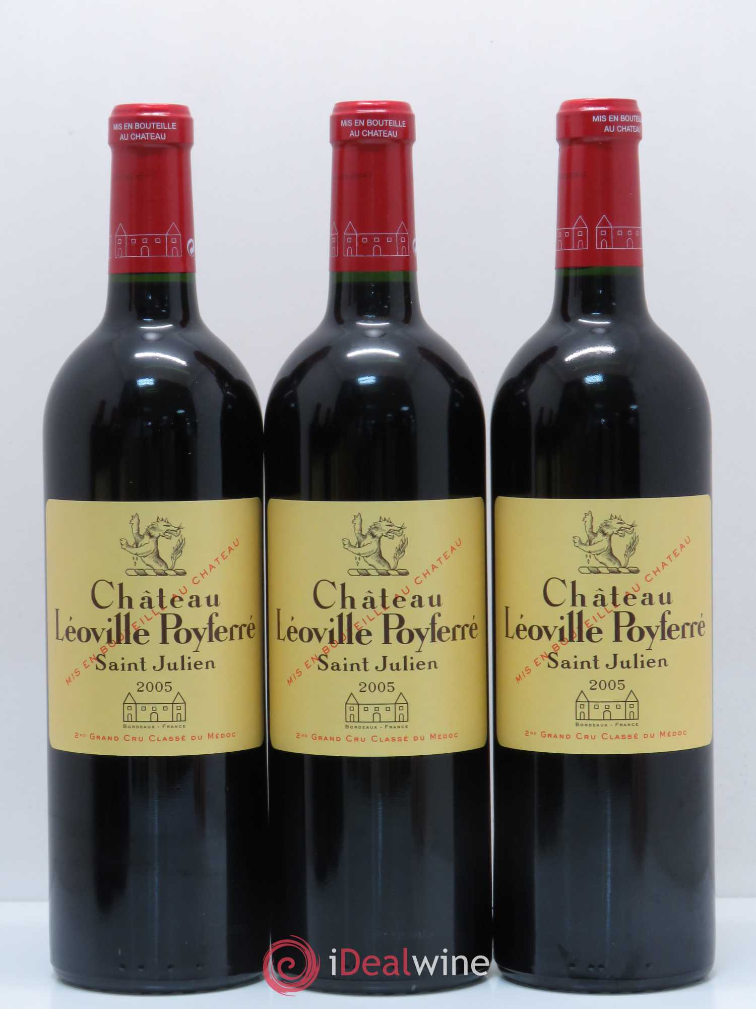 Château Léoville Poyferré 2ème Grand Cru Classé 2005 - Lot de 12 bouteilles - 1