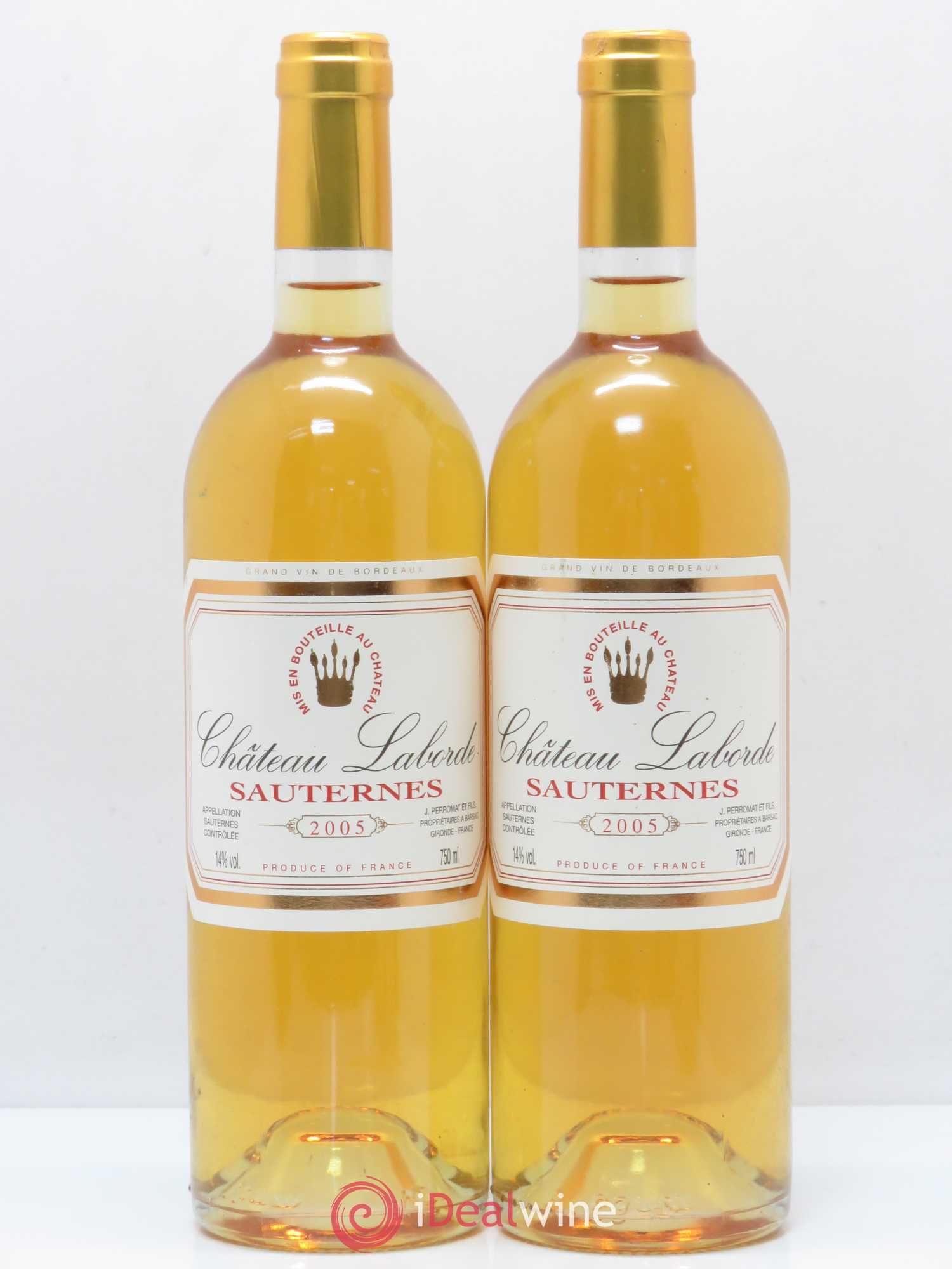 Sauternes Château Laborde 2005 - Lotto di 2 bottiglie - 0