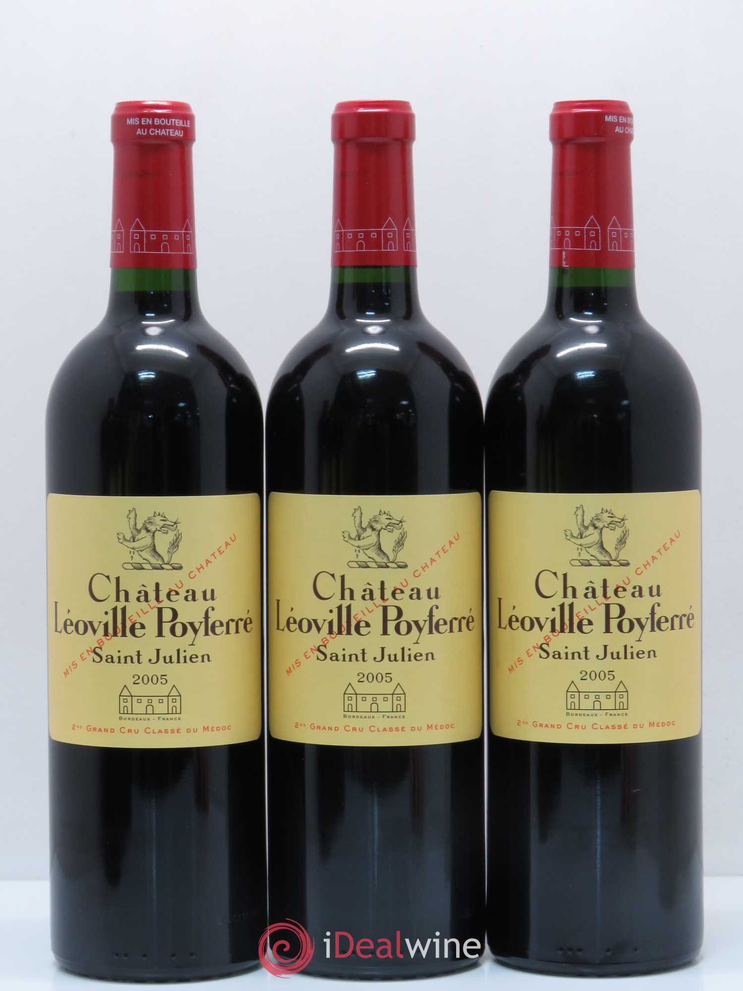 Château Léoville Poyferré 2ème Grand Cru Classé 2005 - Lot de 12 bouteilles - 1