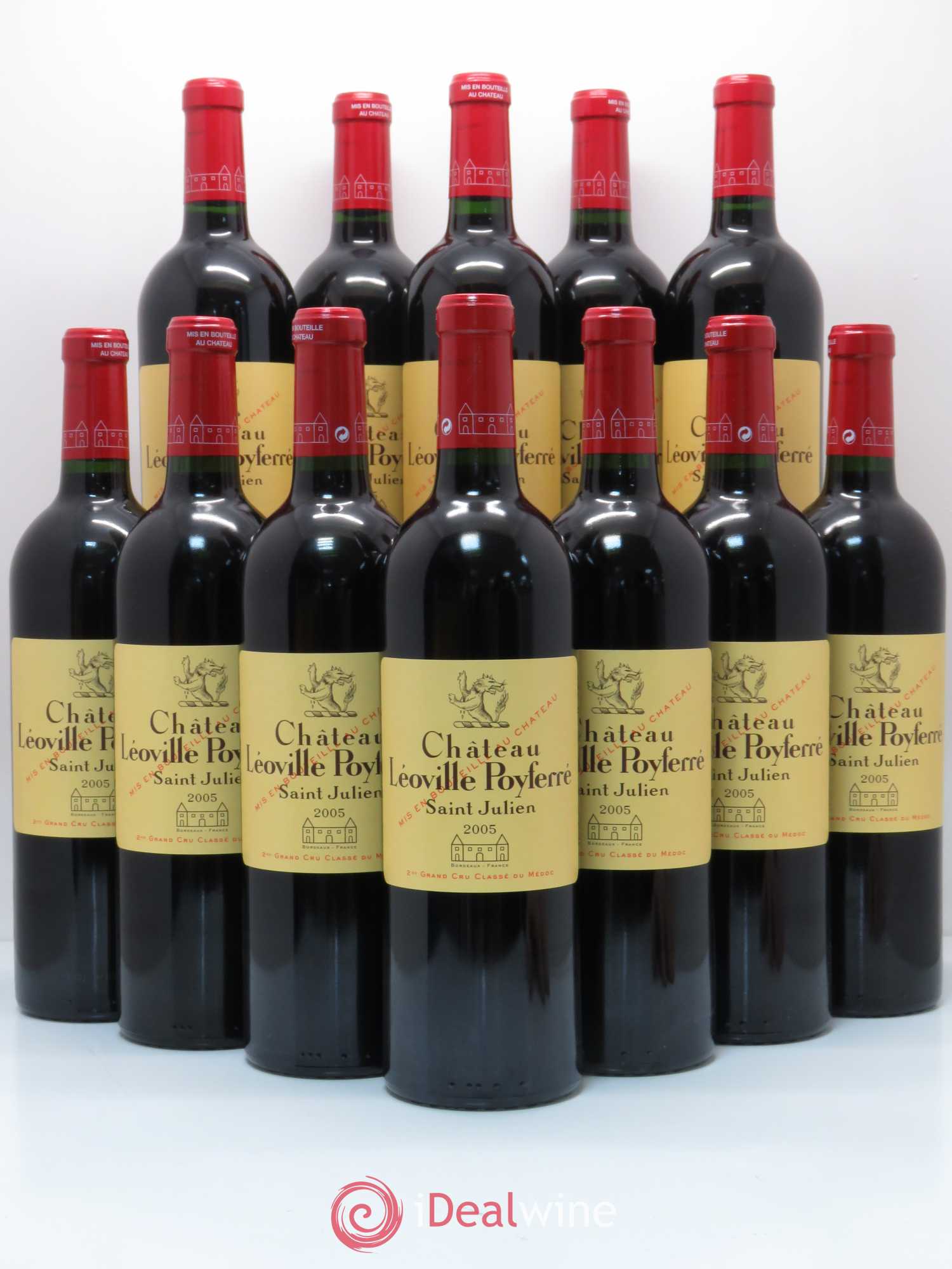 Château Léoville Poyferré 2ème Grand Cru Classé 2005 - Lot de 12 bouteilles - 0