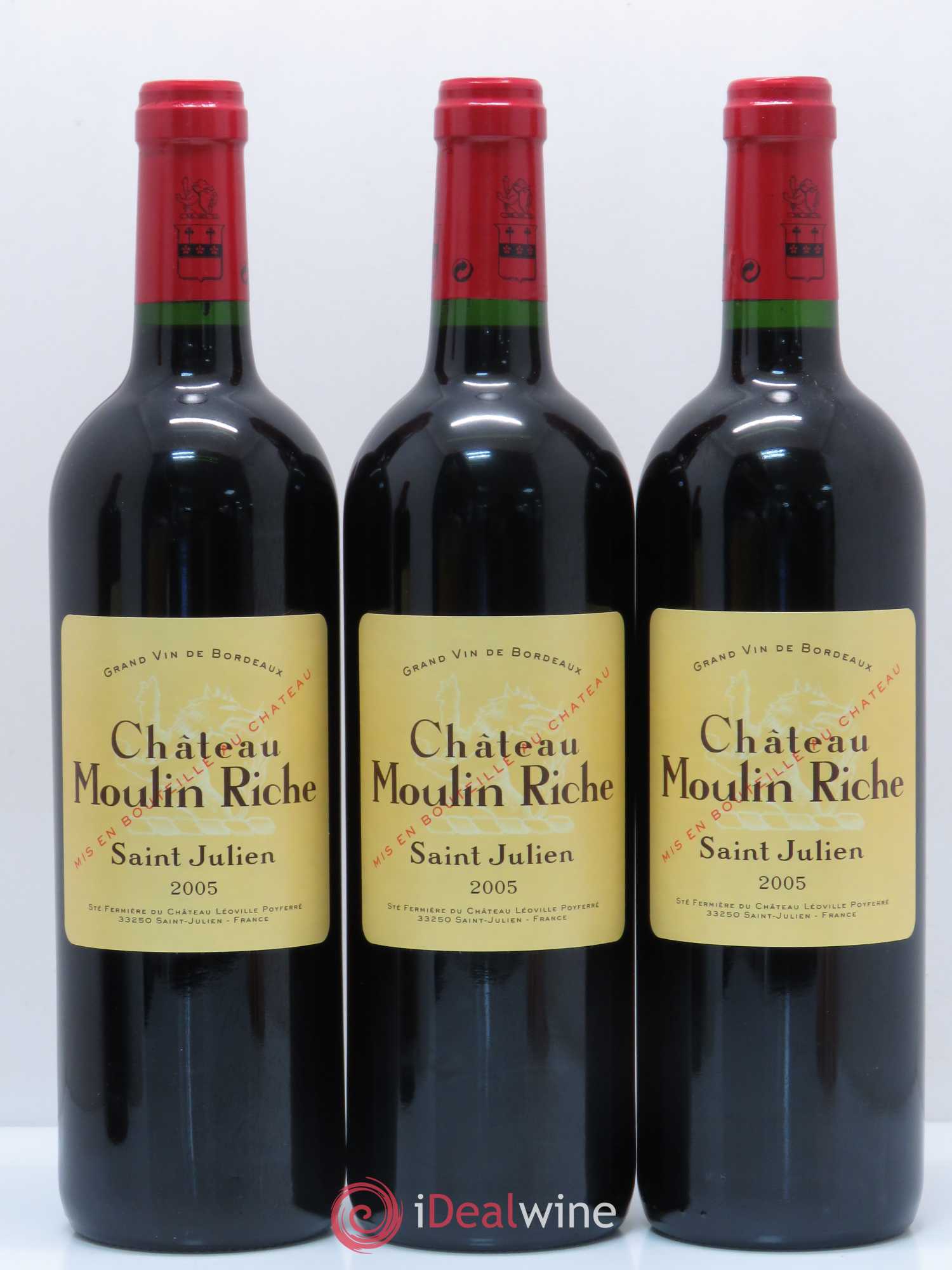 Château Moulin Riche 2005 - Posten von 12 Flaschen - 2