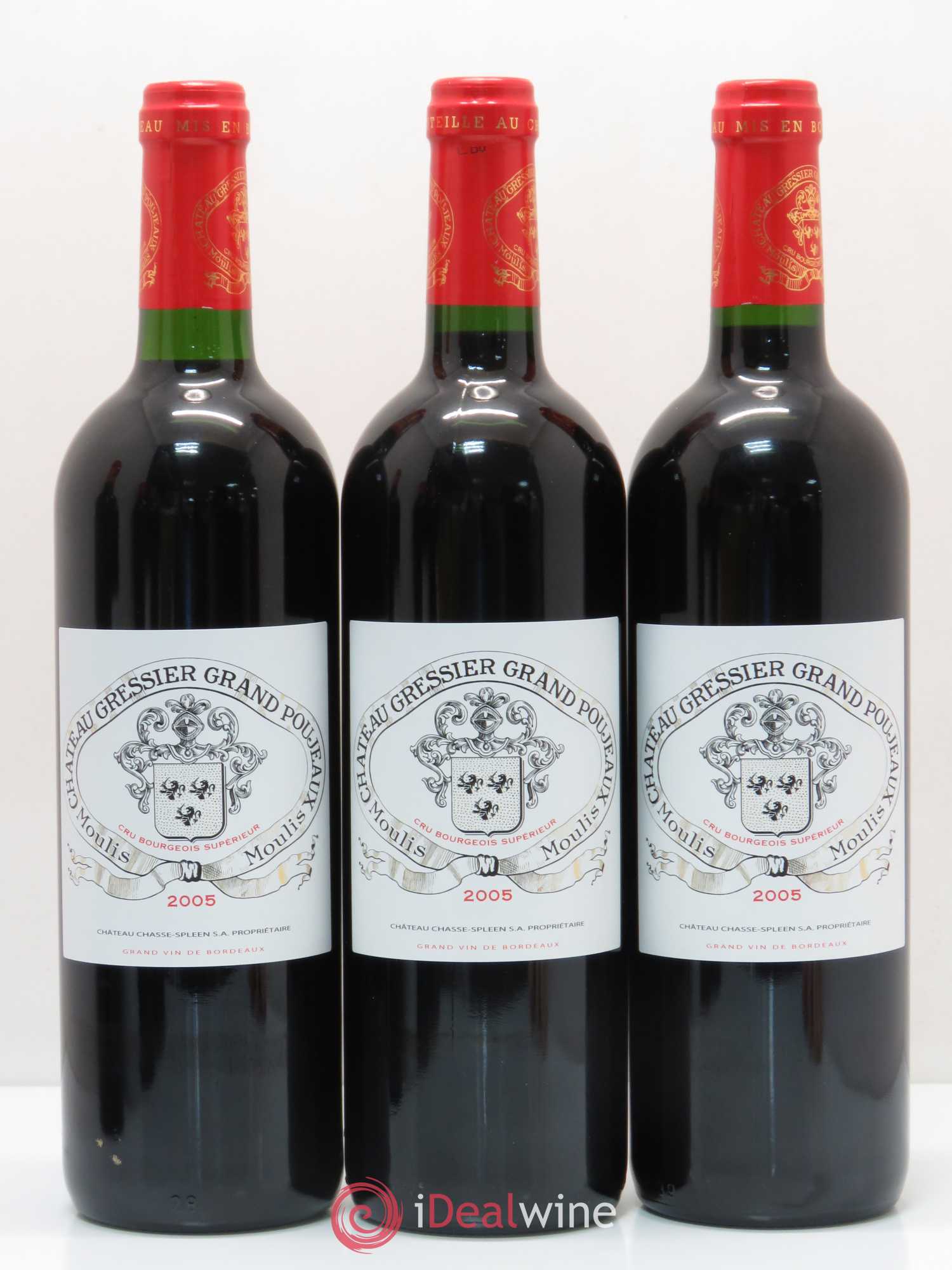 Château Gressier Grand Poujeaux Cru Bourgeois 2005 - Lot de 12 bouteilles - 2
