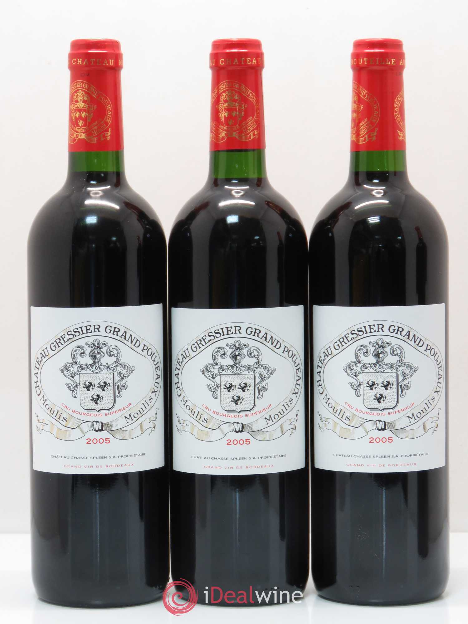 Château Gressier Grand Poujeaux Cru Bourgeois 2005 - Lot de 12 bouteilles - 3