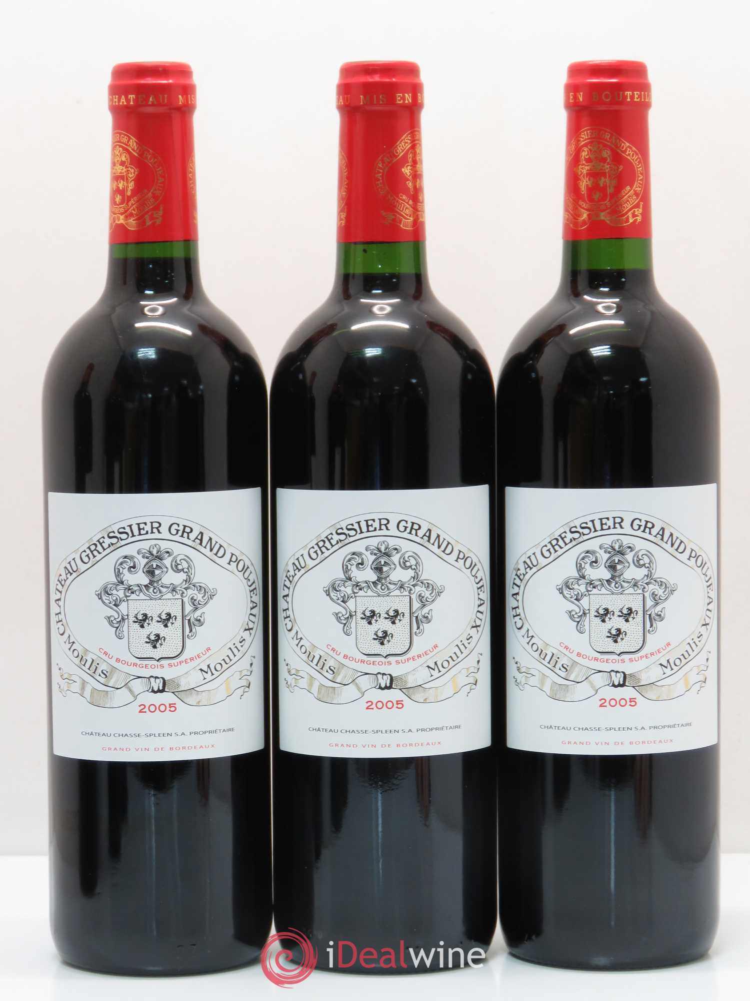 Château Gressier Grand Poujeaux Cru Bourgeois 2005 - Lot de 12 bouteilles - 4