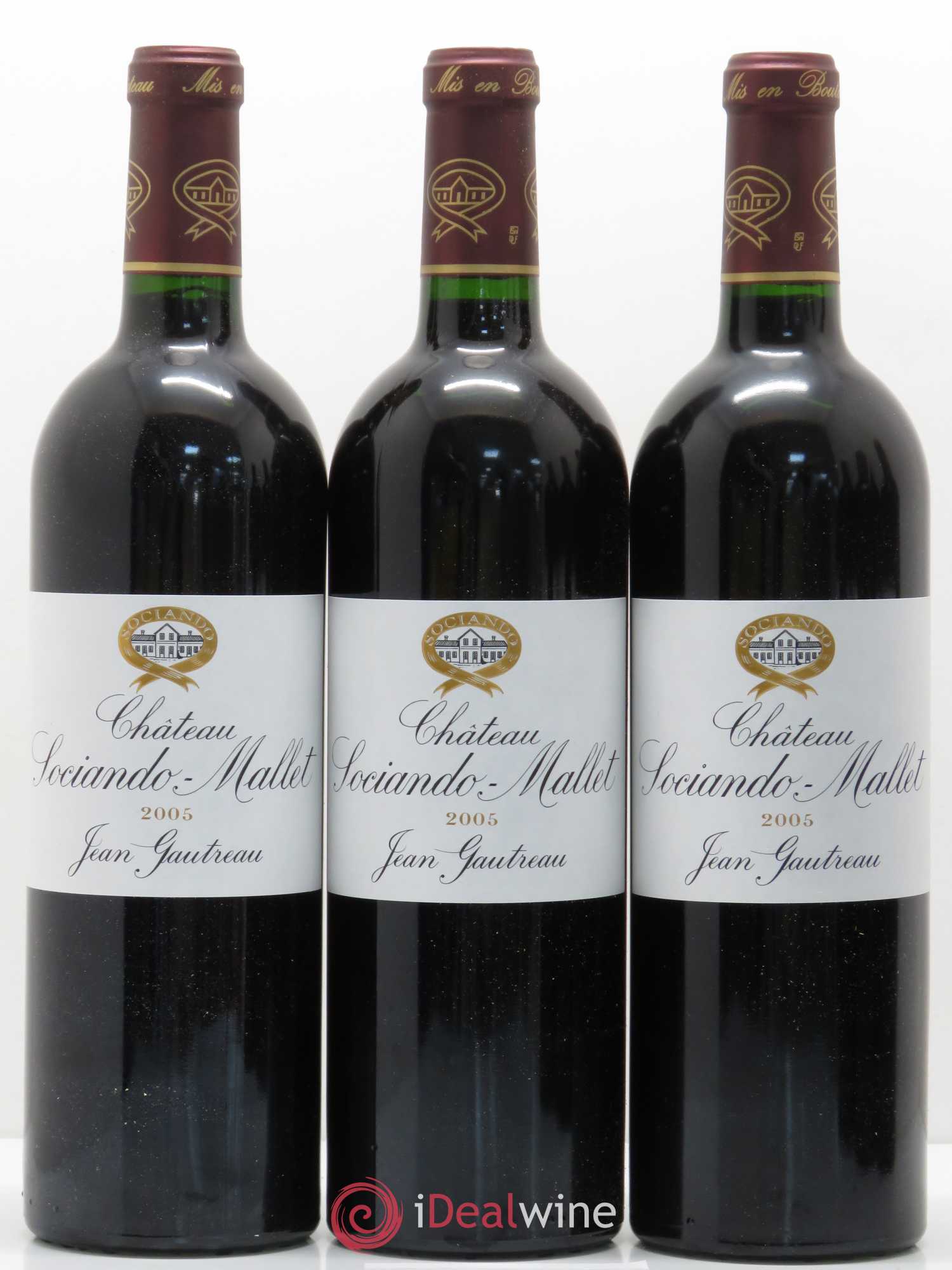 Château Sociando Mallet 2005 - Lot de 6 bouteilles - 1