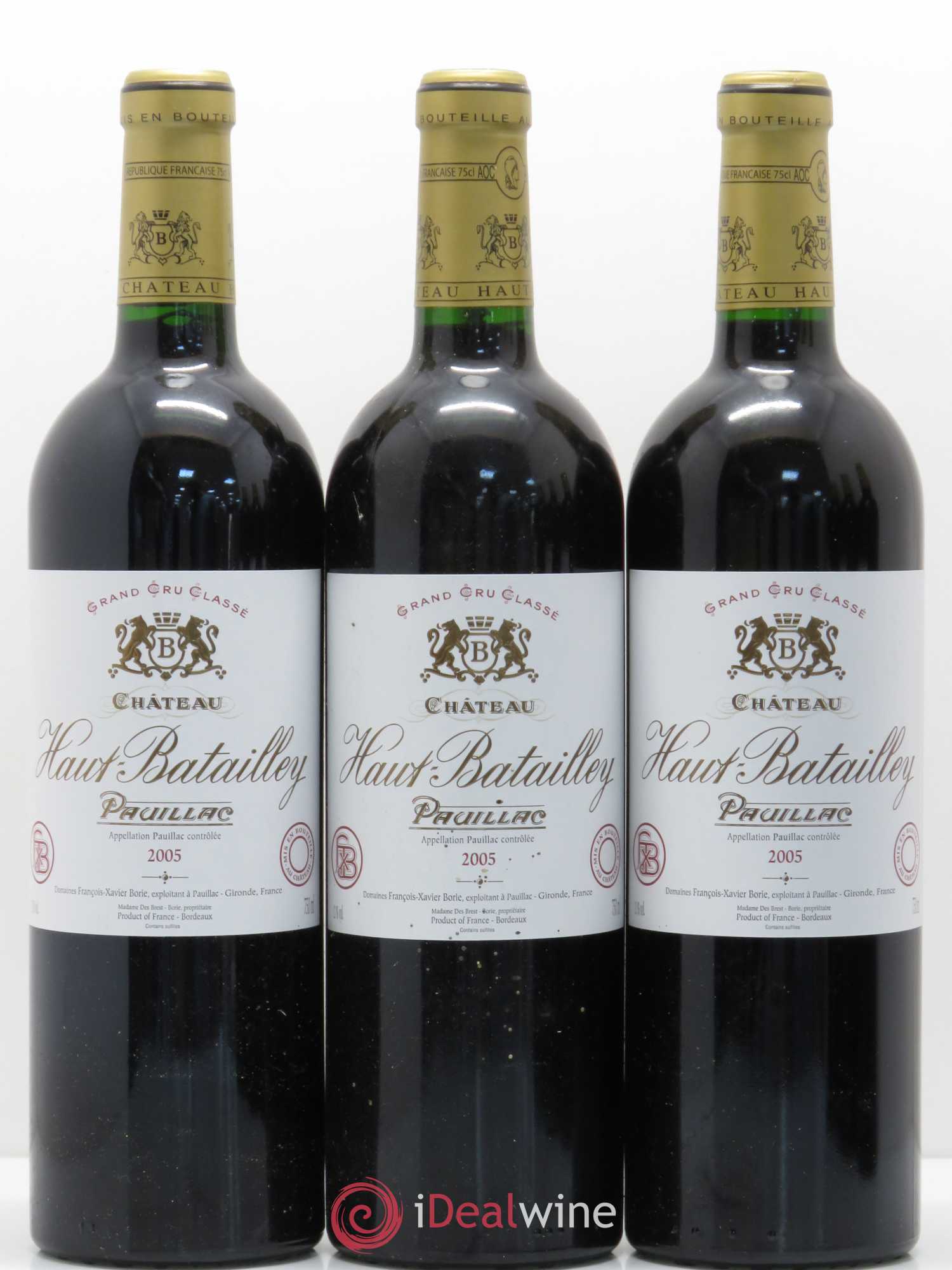 Château Haut Batailley 5ème Grand Cru Classé 2005 - Lot de 6 bouteilles - 1