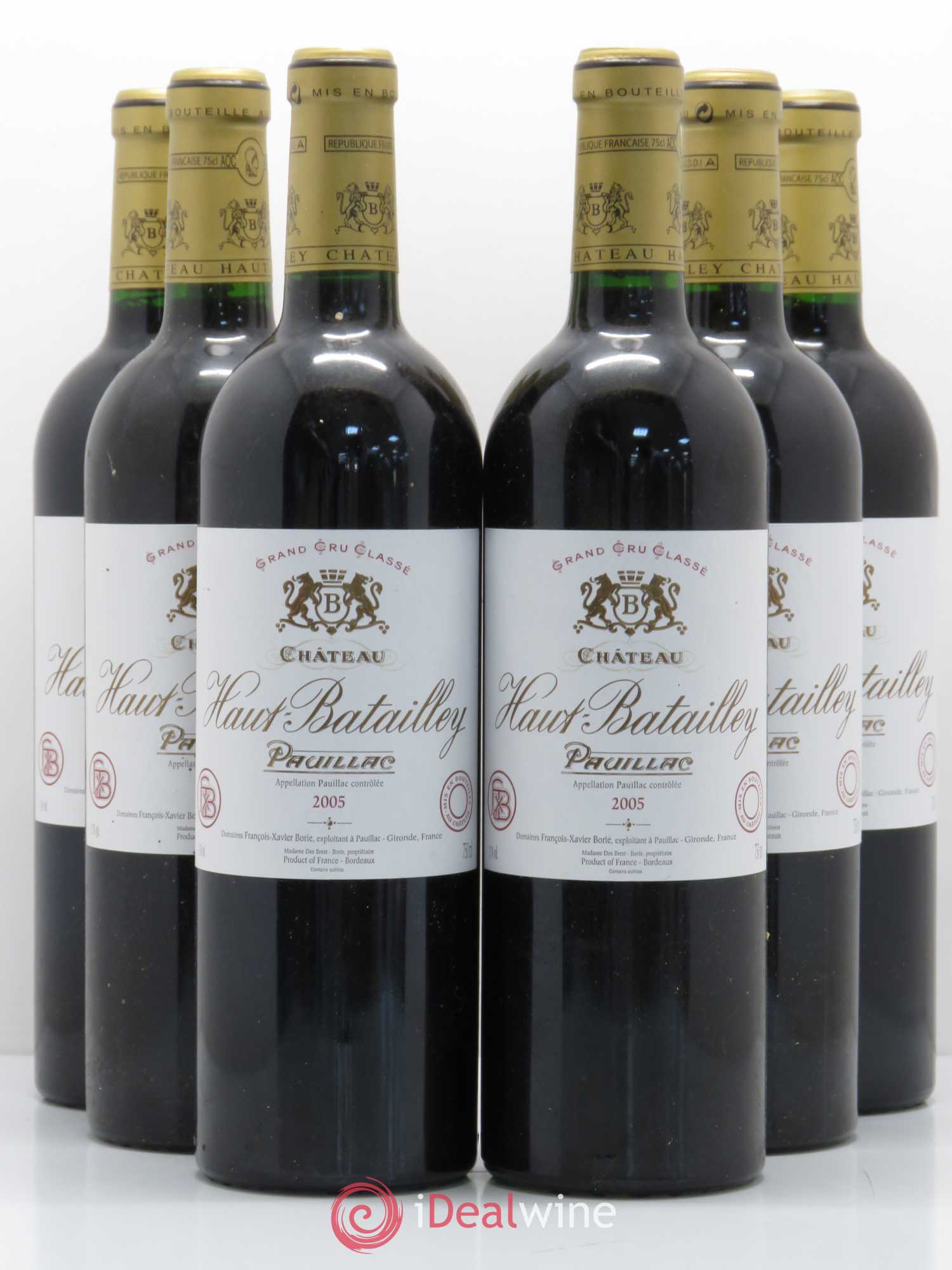 Château Haut Batailley 5ème Grand Cru Classé 2005 - Lot de 6 bouteilles - 0