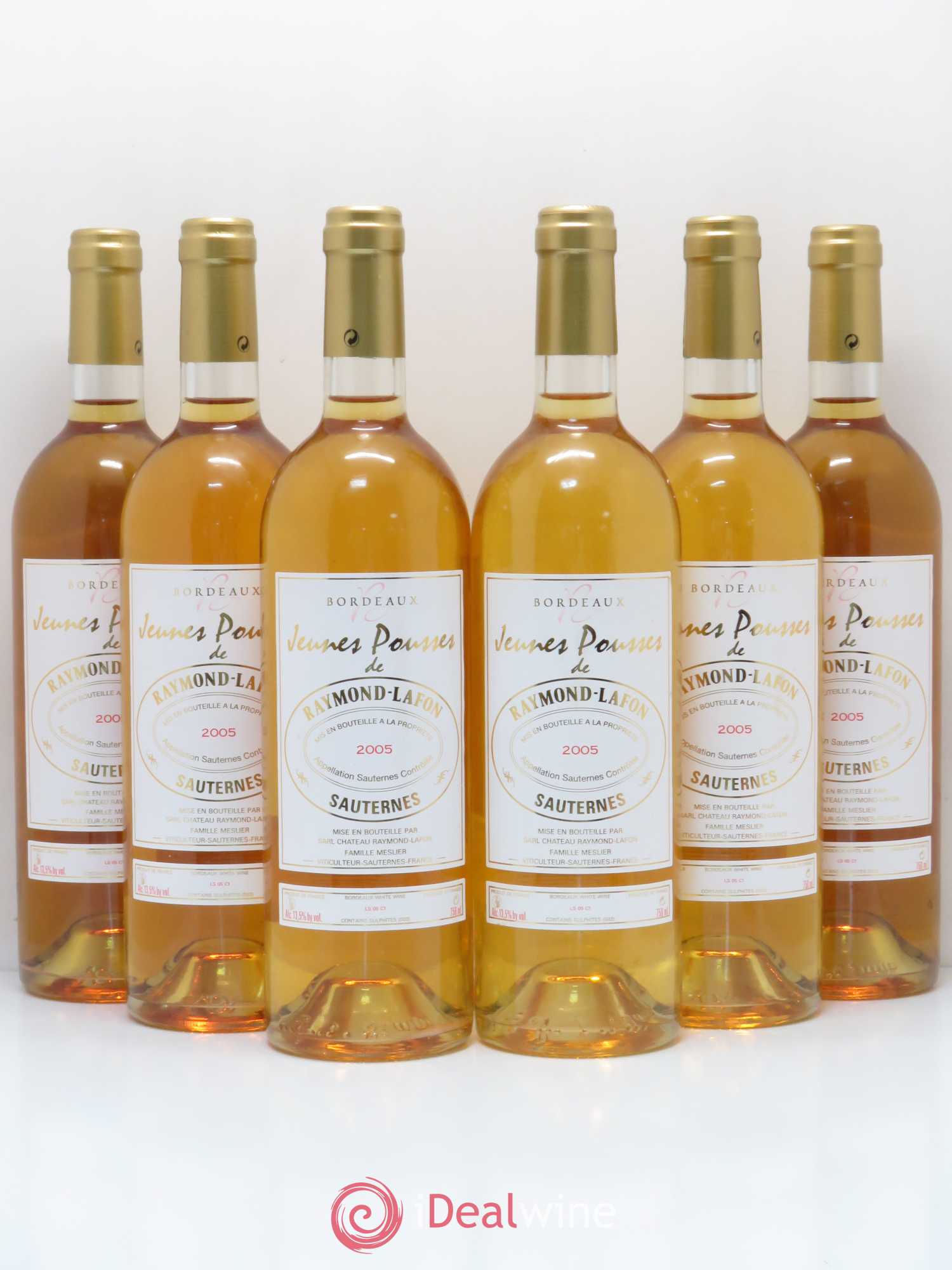 Sauternes Jeunes Pousses de Lafon 2005 - Lotto di 6 bottiglie - 0