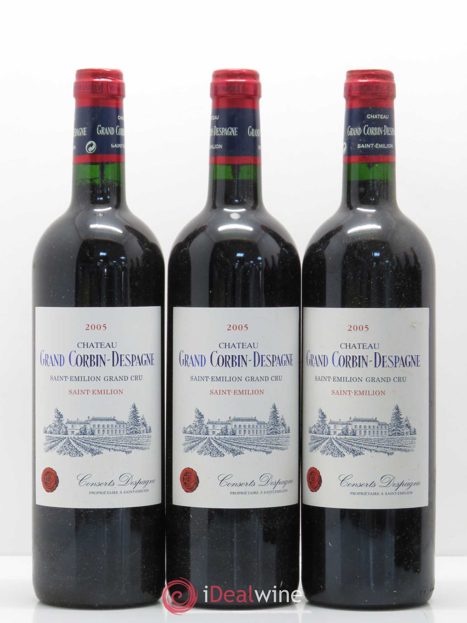 Château Grand Corbin Despagne Grand Cru Classé 2005 - Lot de 6 bouteilles - 1