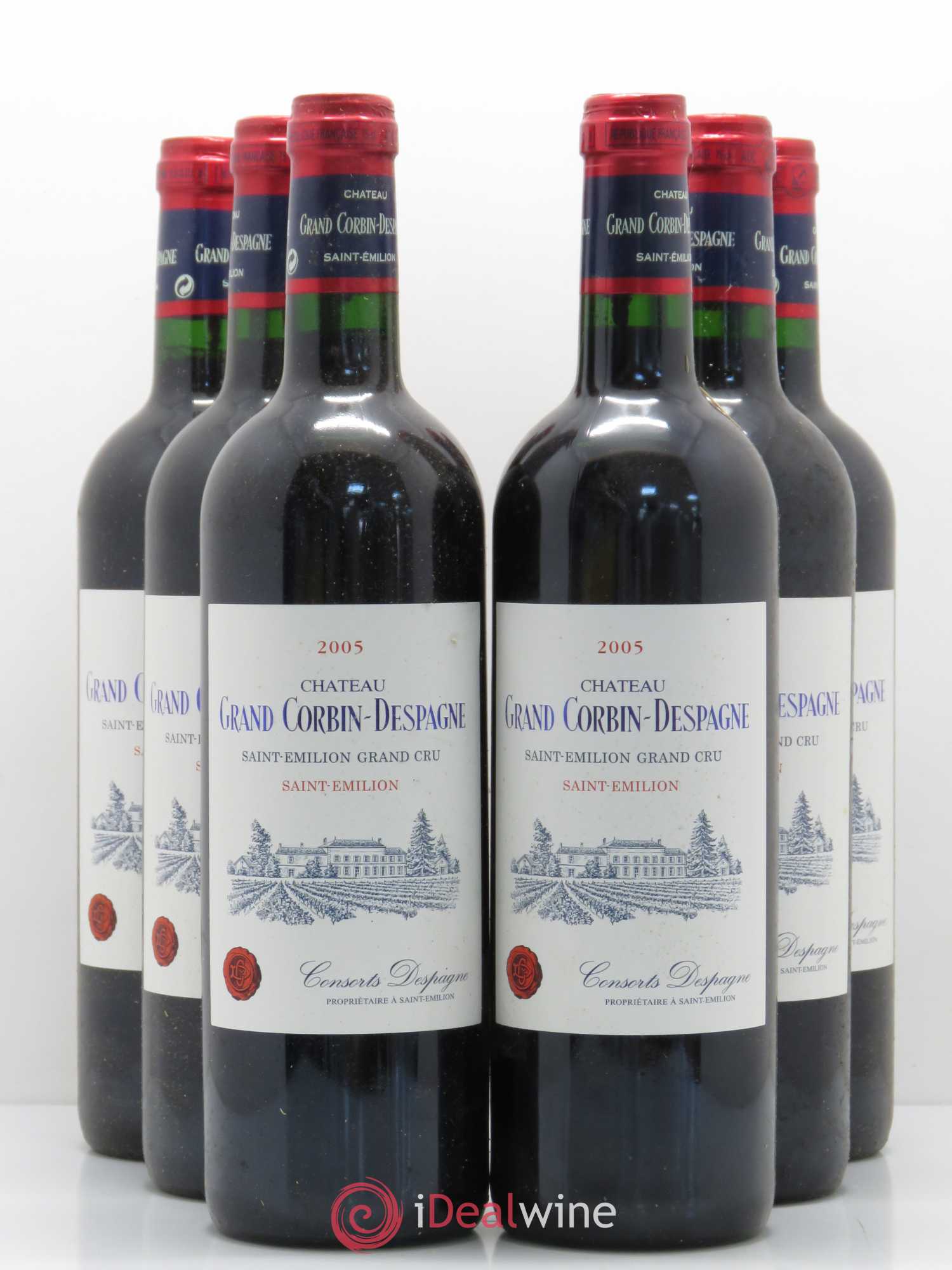 Château Grand Corbin Despagne Grand Cru Classé 2005 - Lot de 6 bouteilles - 0