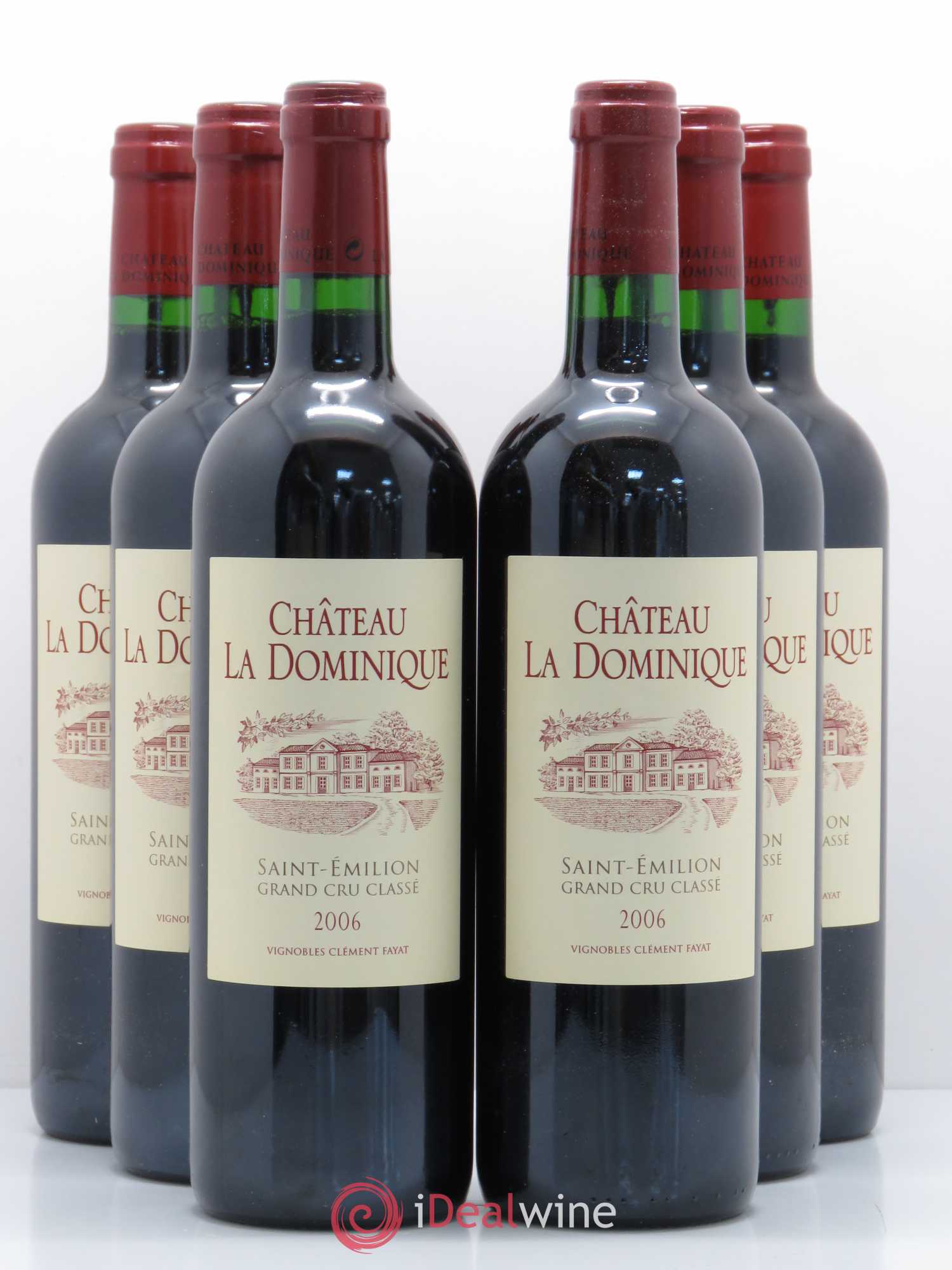 Château la Dominique Grand Cru Classé 2006 - Lot de 6 bouteilles - 0