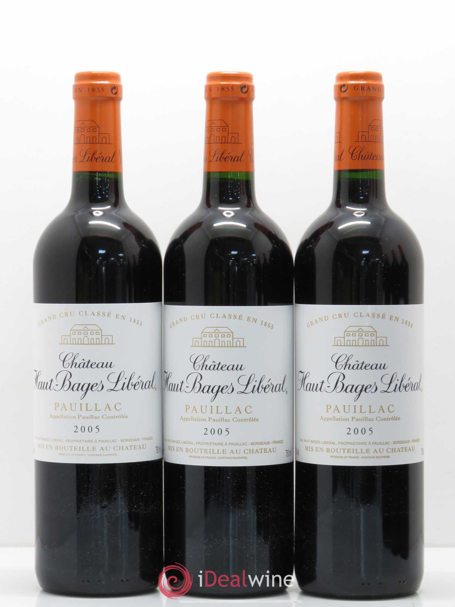 Château Haut Bages Libéral 5ème Grand Cru Classé 2005 - Lot de 6 bouteilles - 1